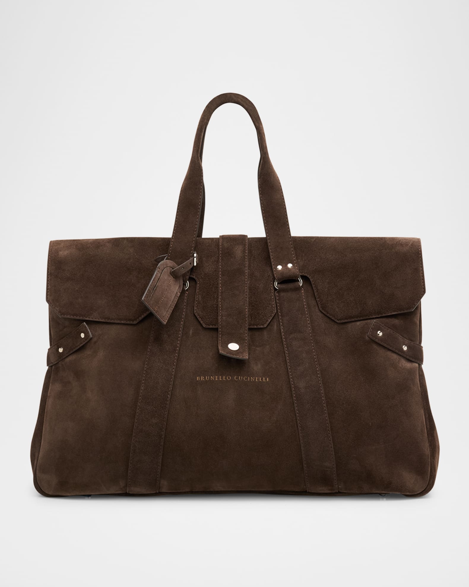 Brunello Cucinelli Men s Suede Duffel Bag Neiman Marcus