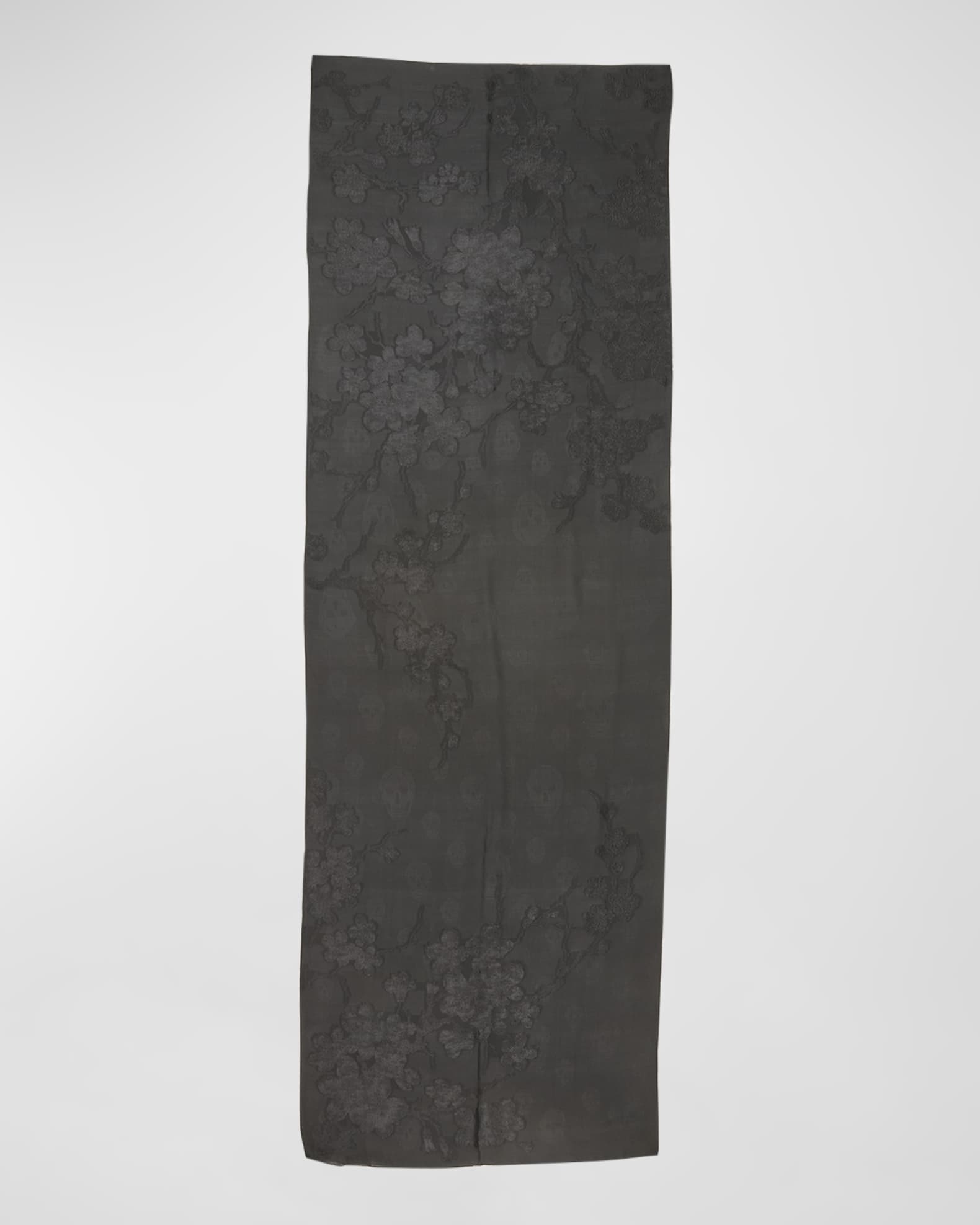 Blossom Jacquard Silk Stole 0