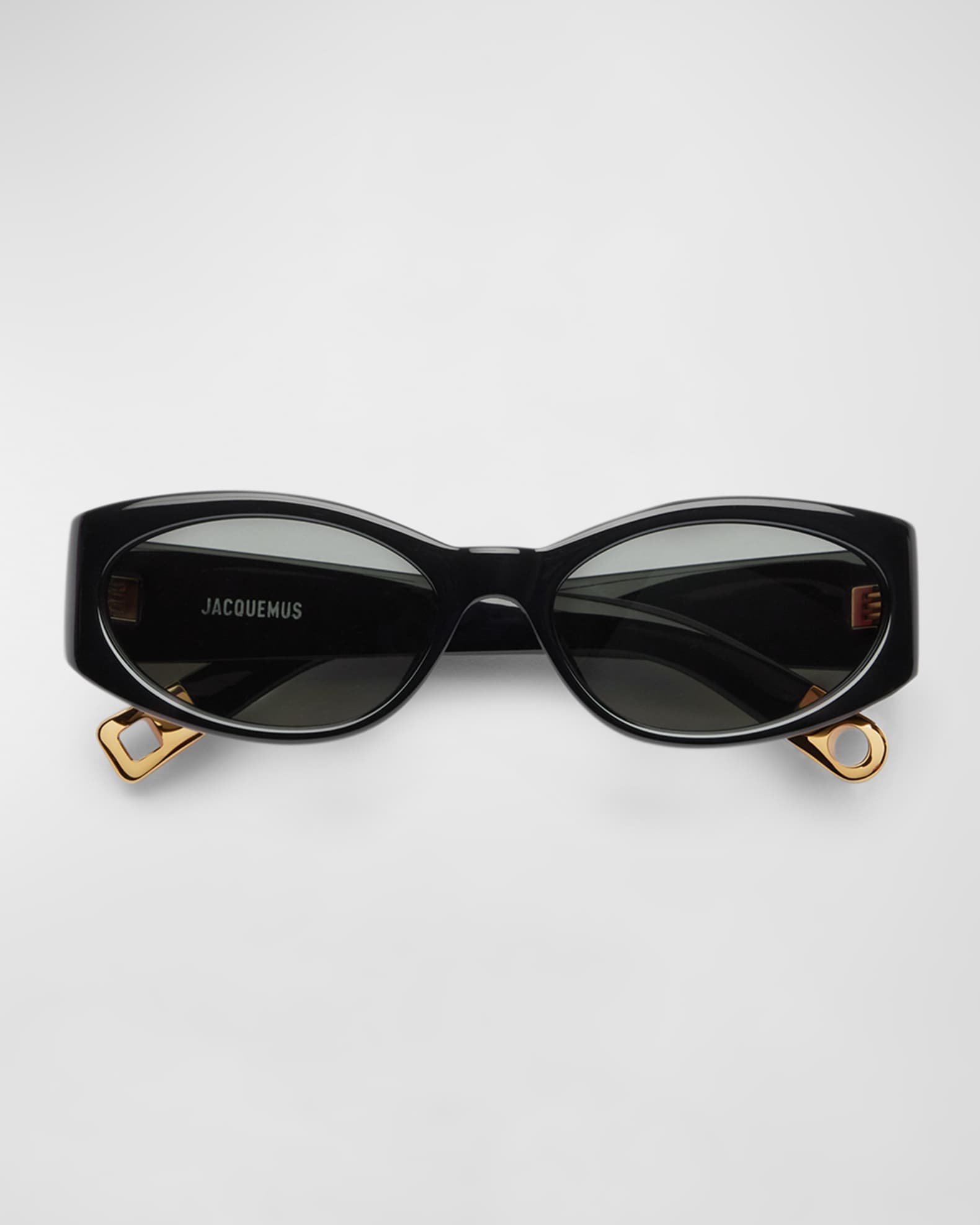 Les Lunettes Acetate Oval Sunglasses  0