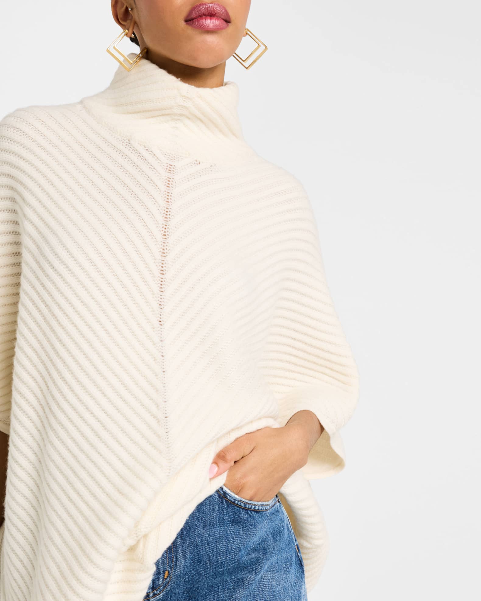 Ribbed cashmere turtleneck sweater cheap