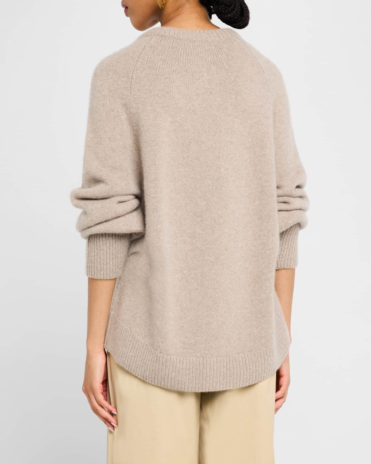 Button down cashmere sweaters top