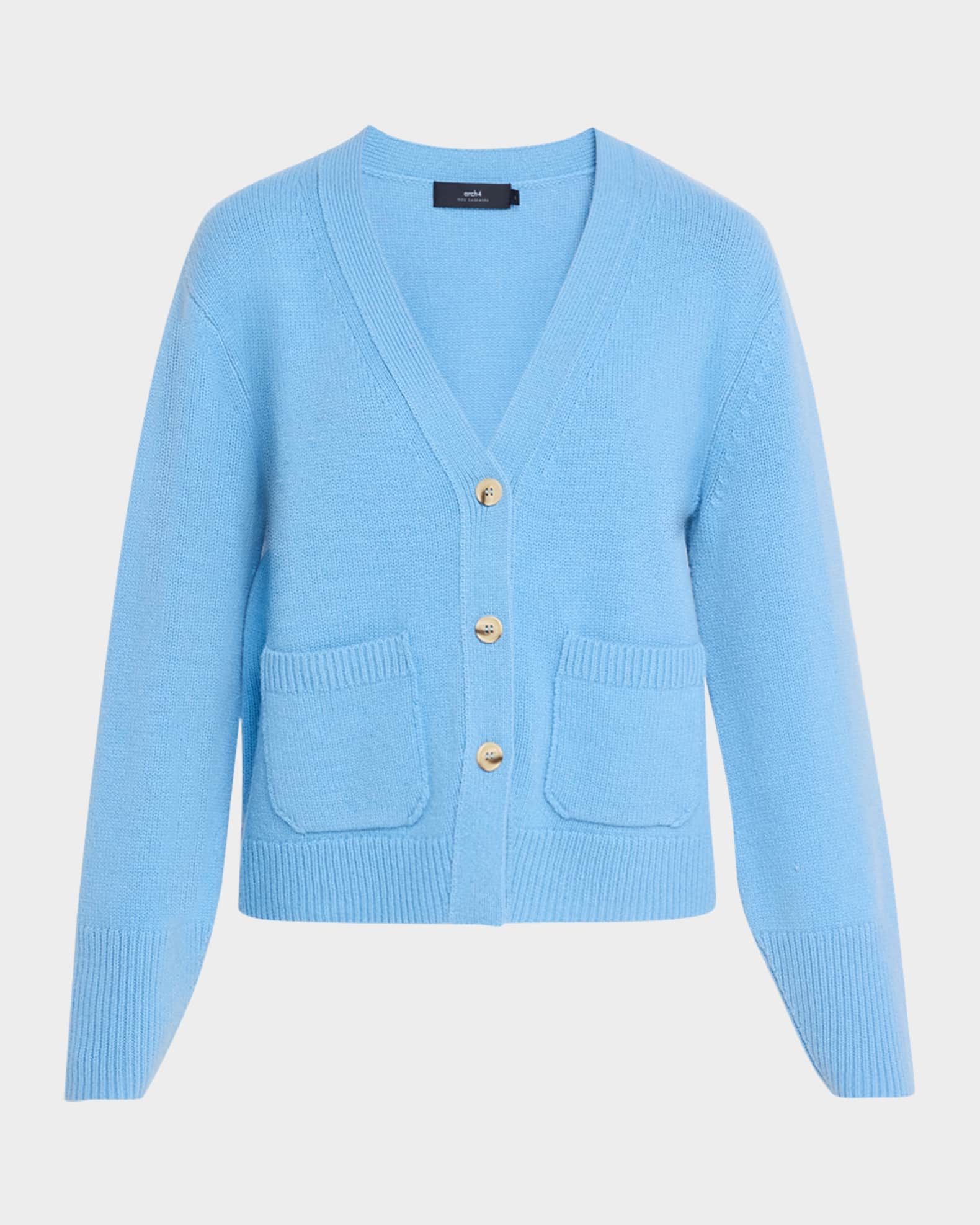 Janelle Cashmere Button-Down Cardigan 0