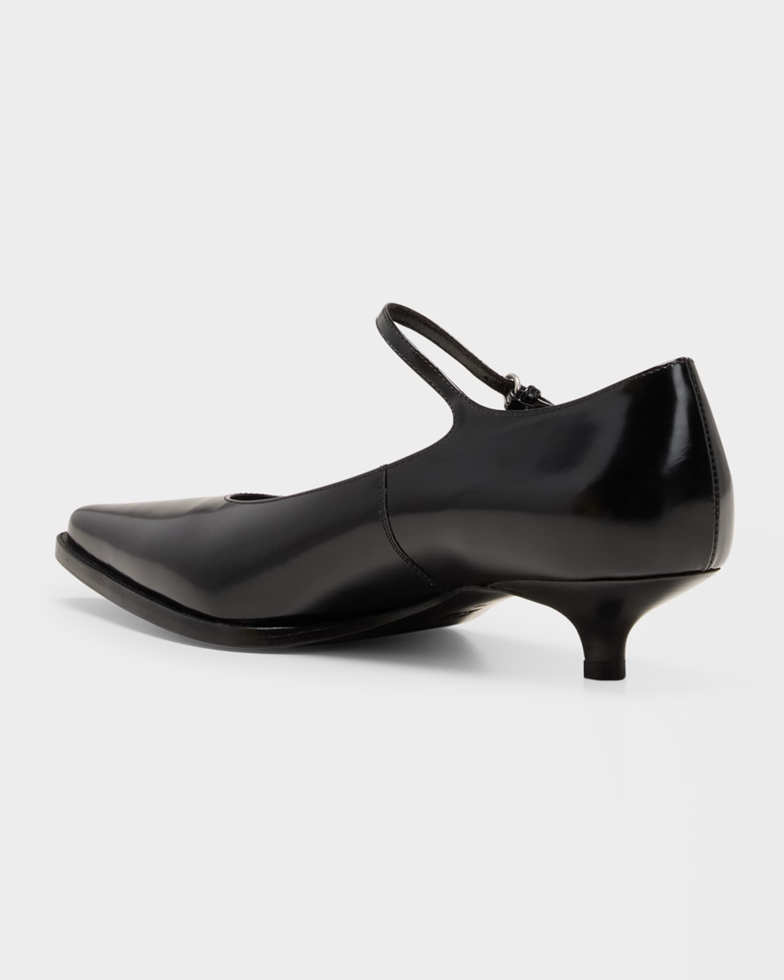 パンプス Miu Miu Decollete Miu Miu Decollete Leather Ankle-Strap Pumps | Neiman Marcus