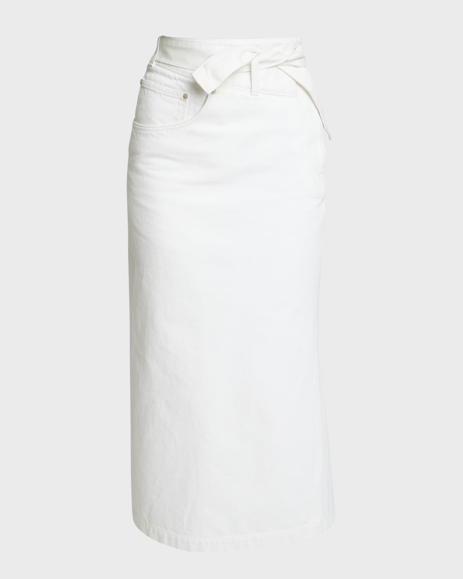 Loewe Deconstructed Denim Wrap Waist Skirt
