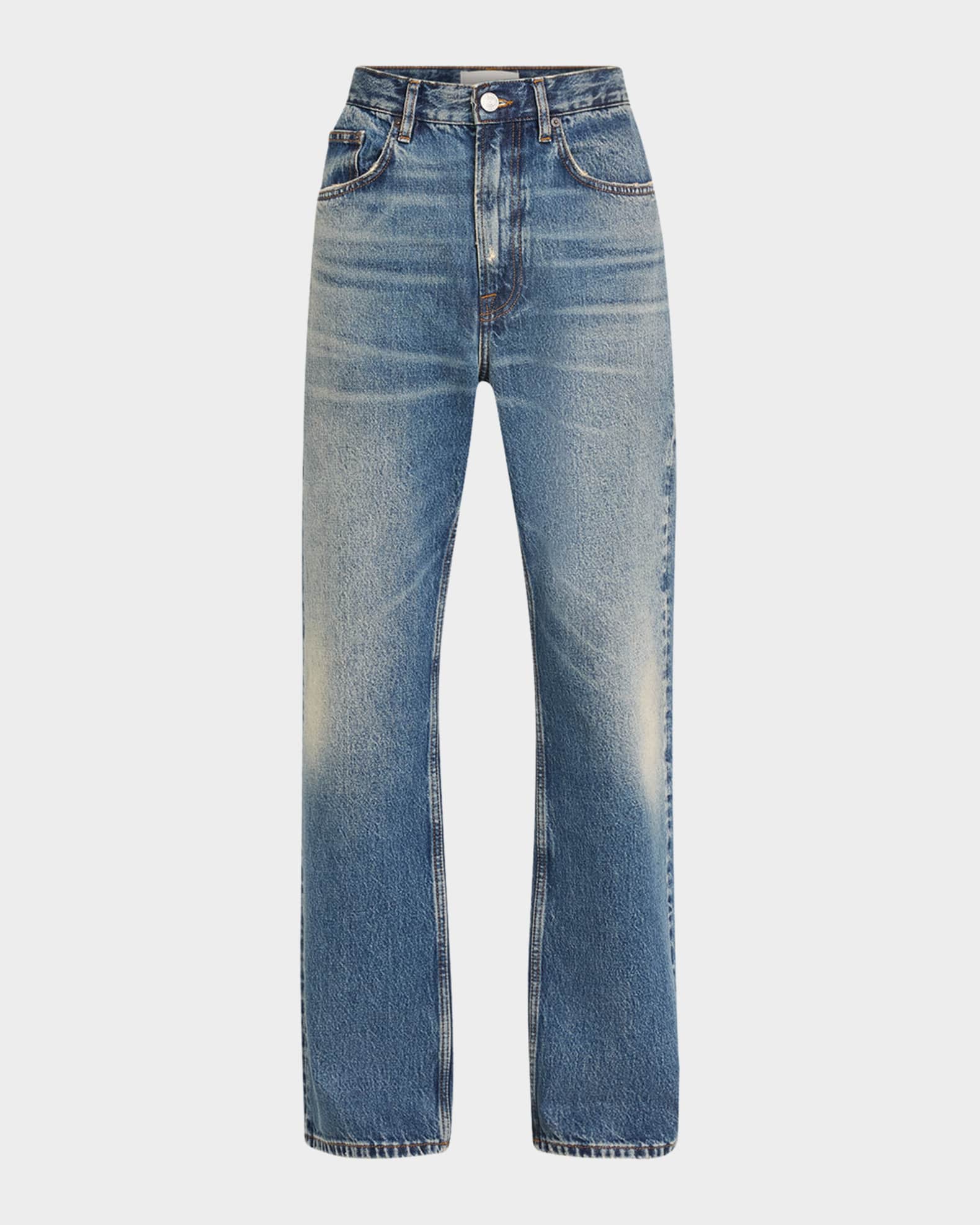 【BOK PLACE】Brushed light washing long wide denimPT XLsize Plus Basics Split Hem Straight Leg Jeans | boohoo USA