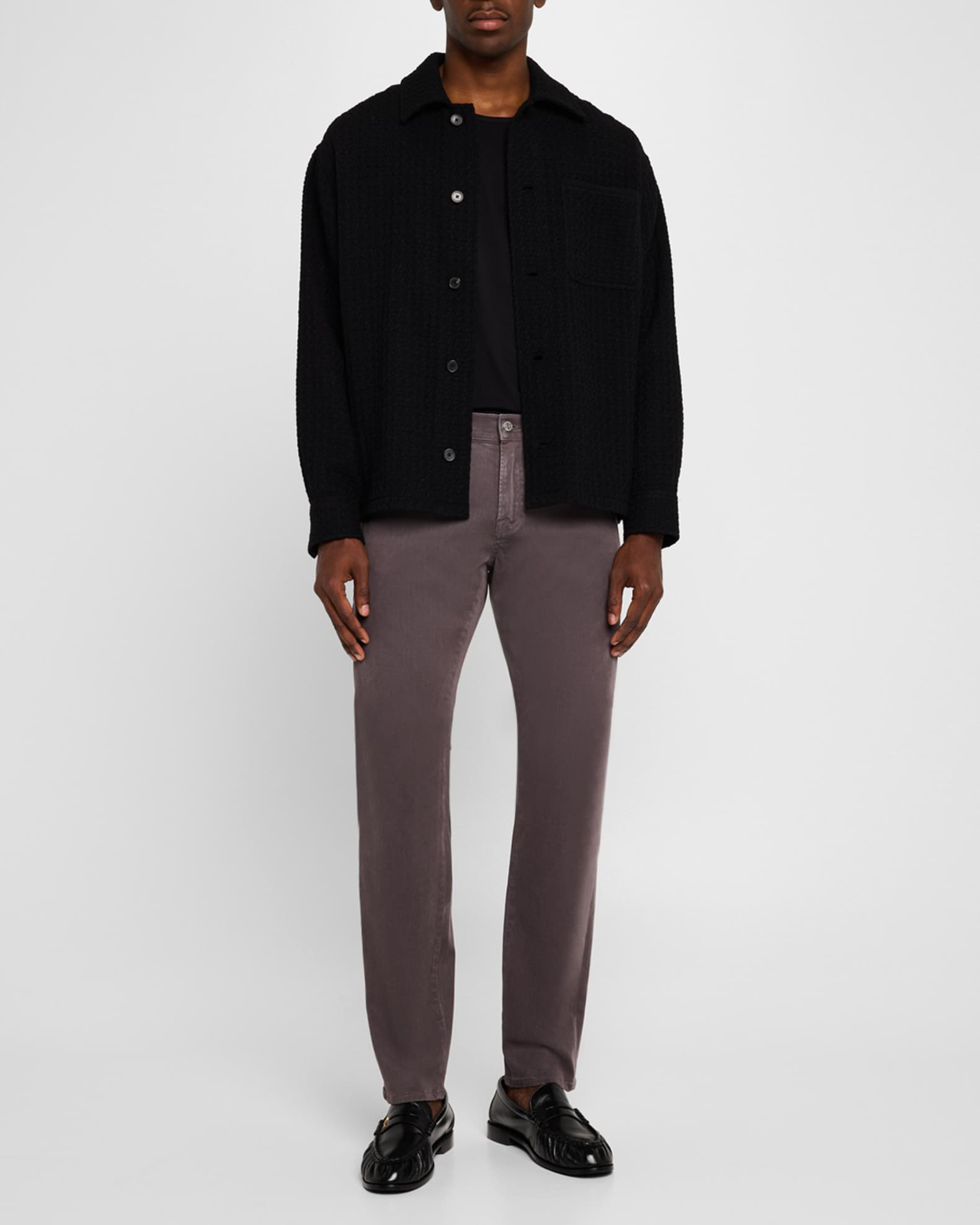 Men's Textured Wool-Blend Overshirt 1