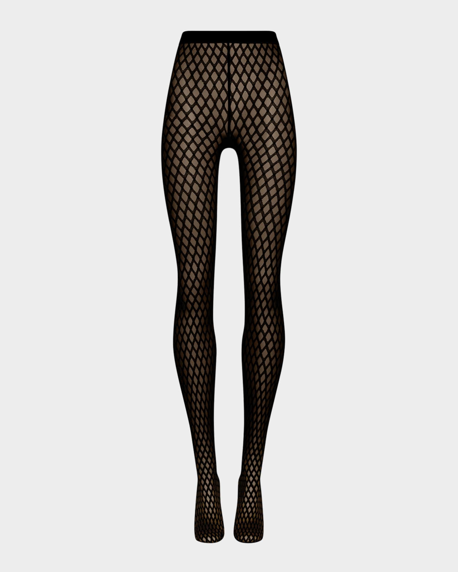 Wolford Sylvie Graphic Lattice Net Tights Neiman Marcus