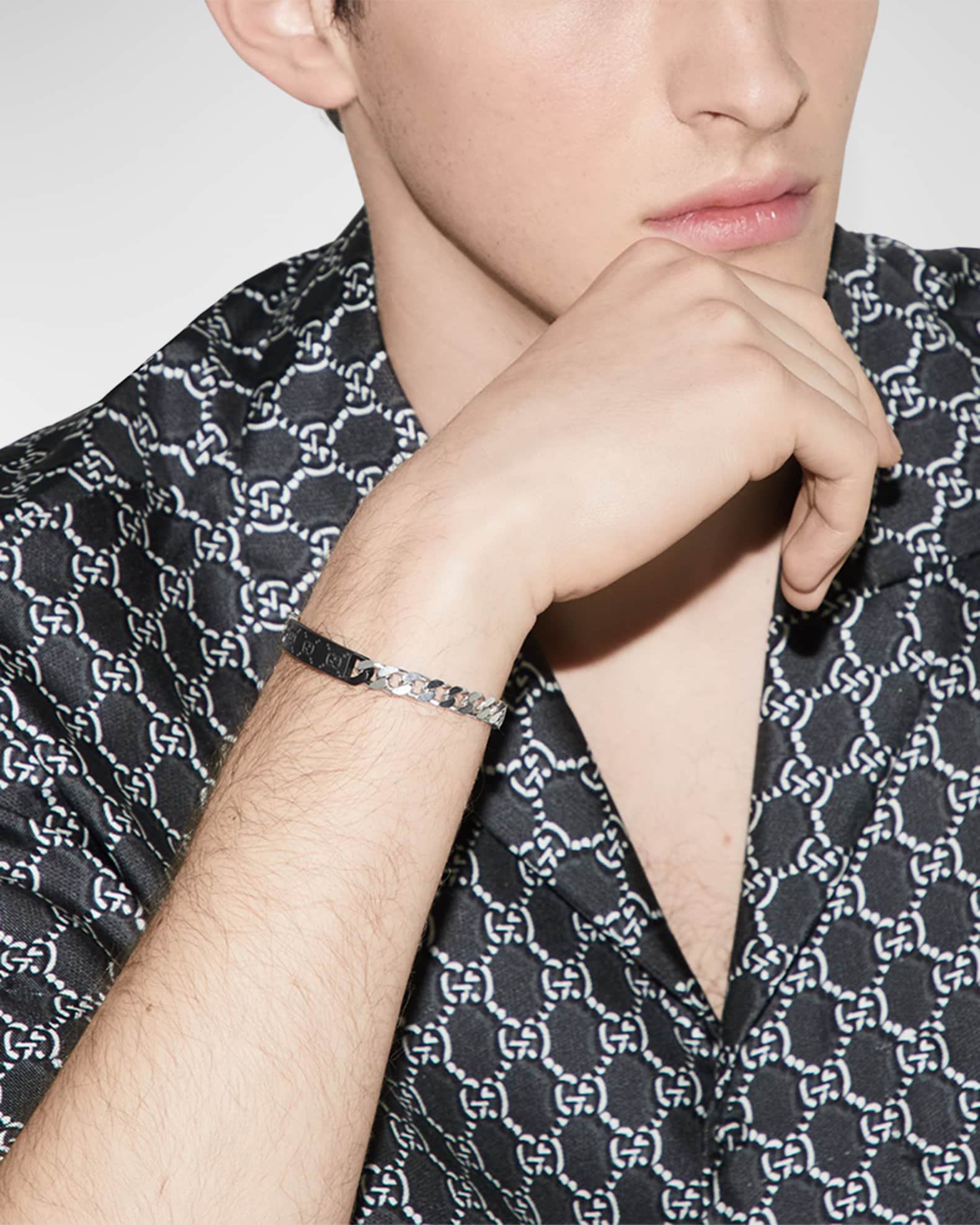 Gucci mens chain bracelet discount