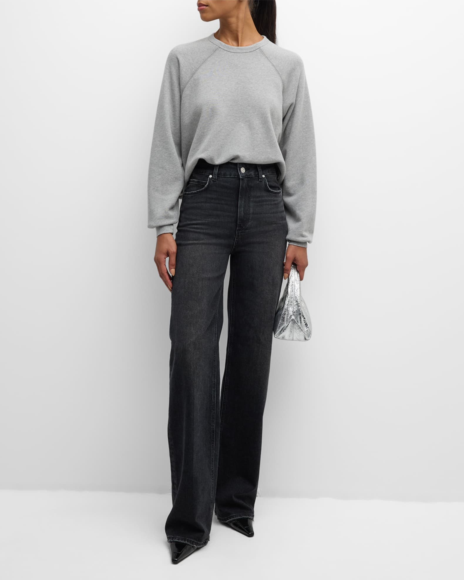 PAIGE Sasha Wide-Leg Jeans | Neiman Marcus