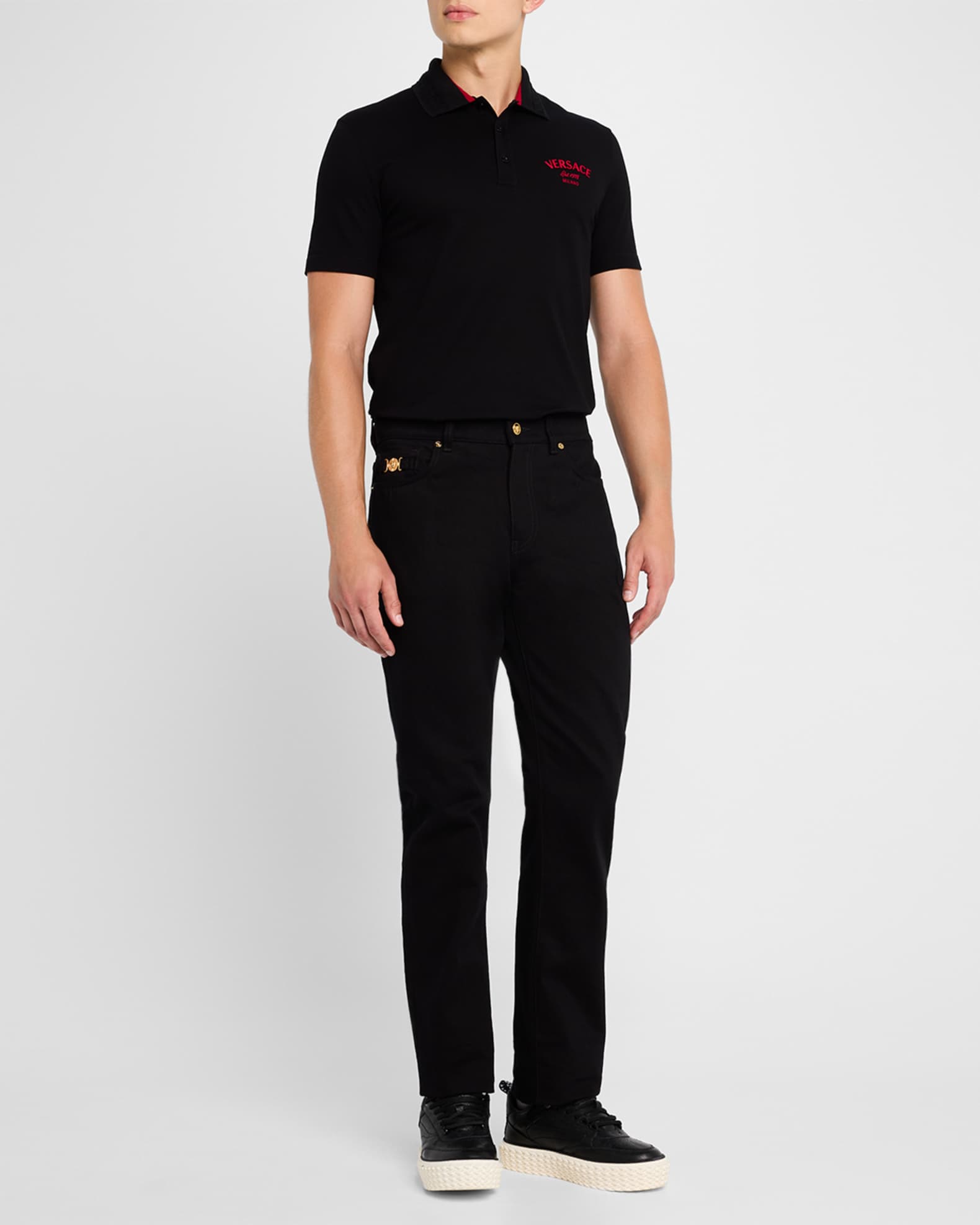 Versace mens polo shirt on sale