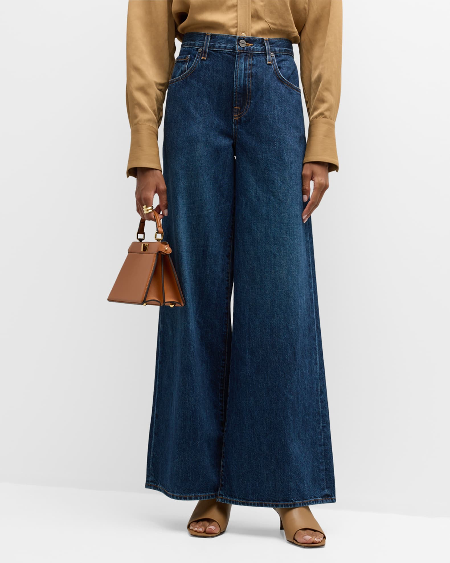 Tiny Dancer Wide-Leg Denim Jeans 1