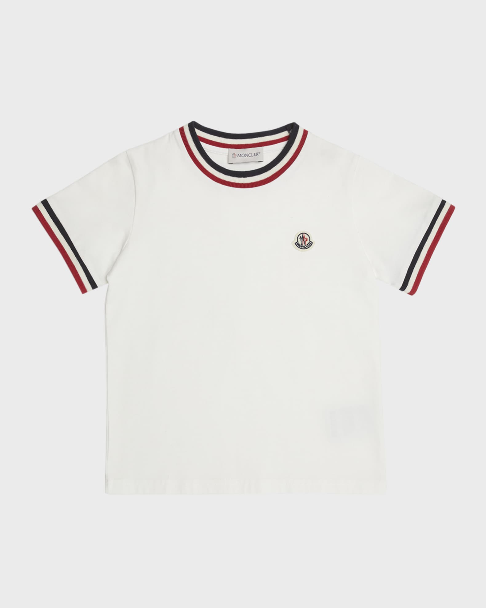 Moncler Enfant Boys Logo T-Shirt in White