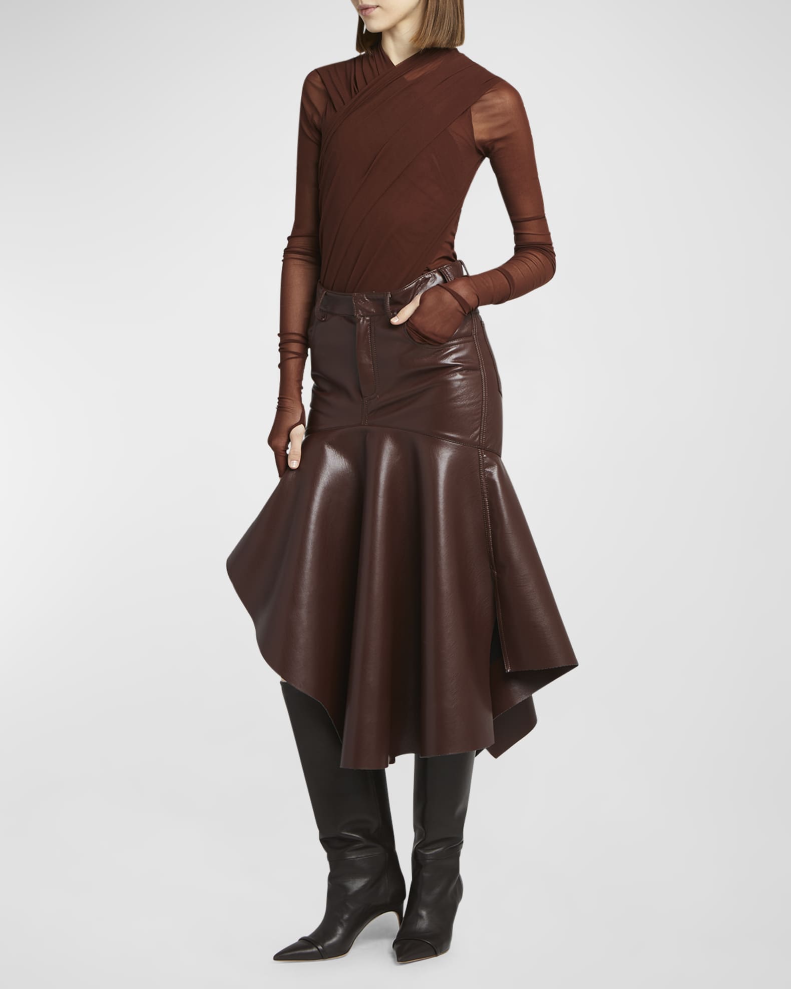 Philosophy faux leather skirt new arrivals