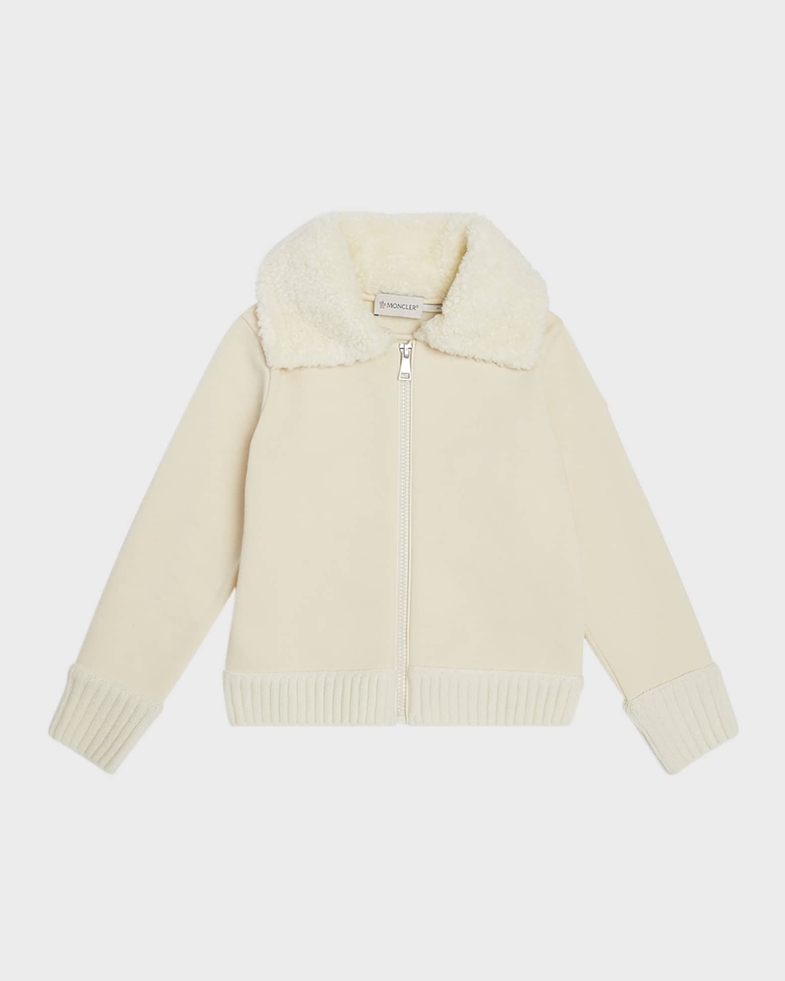 Girl's Fleece Combo Jacket W/ Faux Fur Trim 0