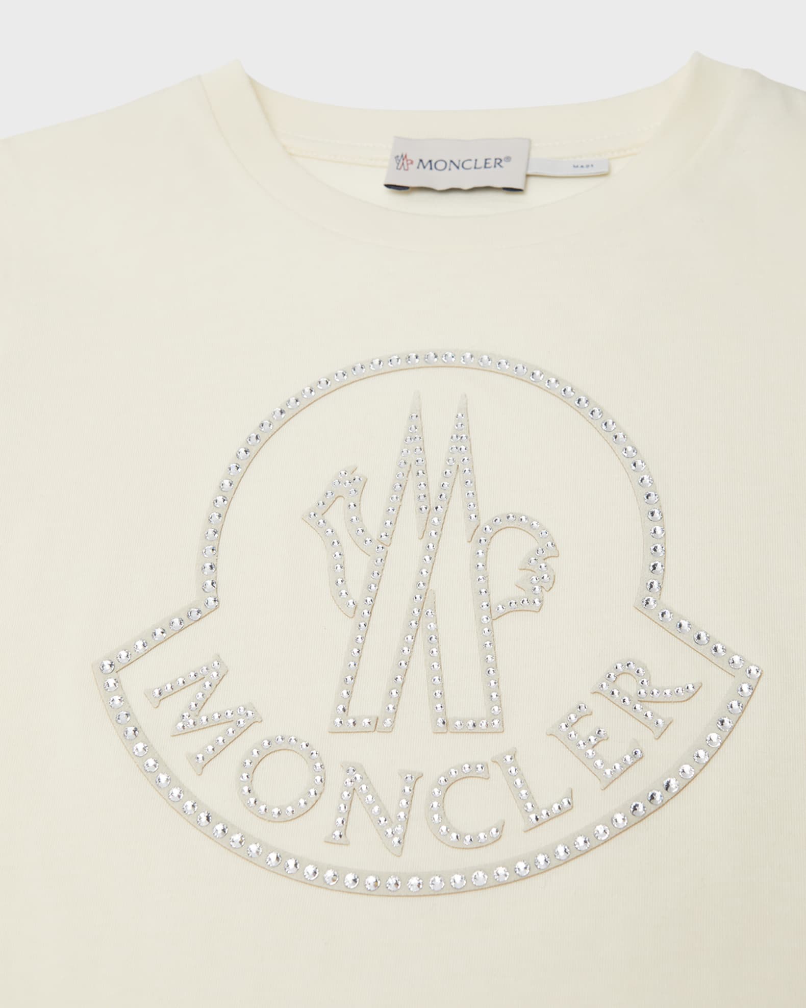 Moncler Girl's Embellished Bell Logo T-Shirt, Size 8-14 | Neiman