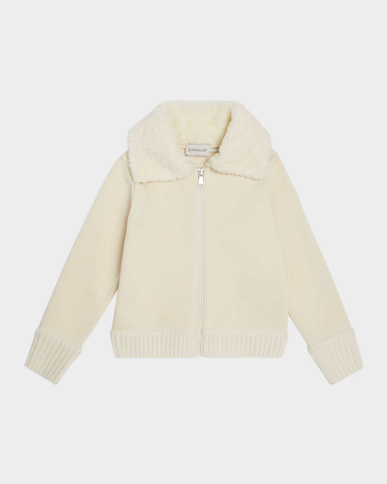 Girl's Fleece Combo Jacket W/ Faux Fur Trim 0
