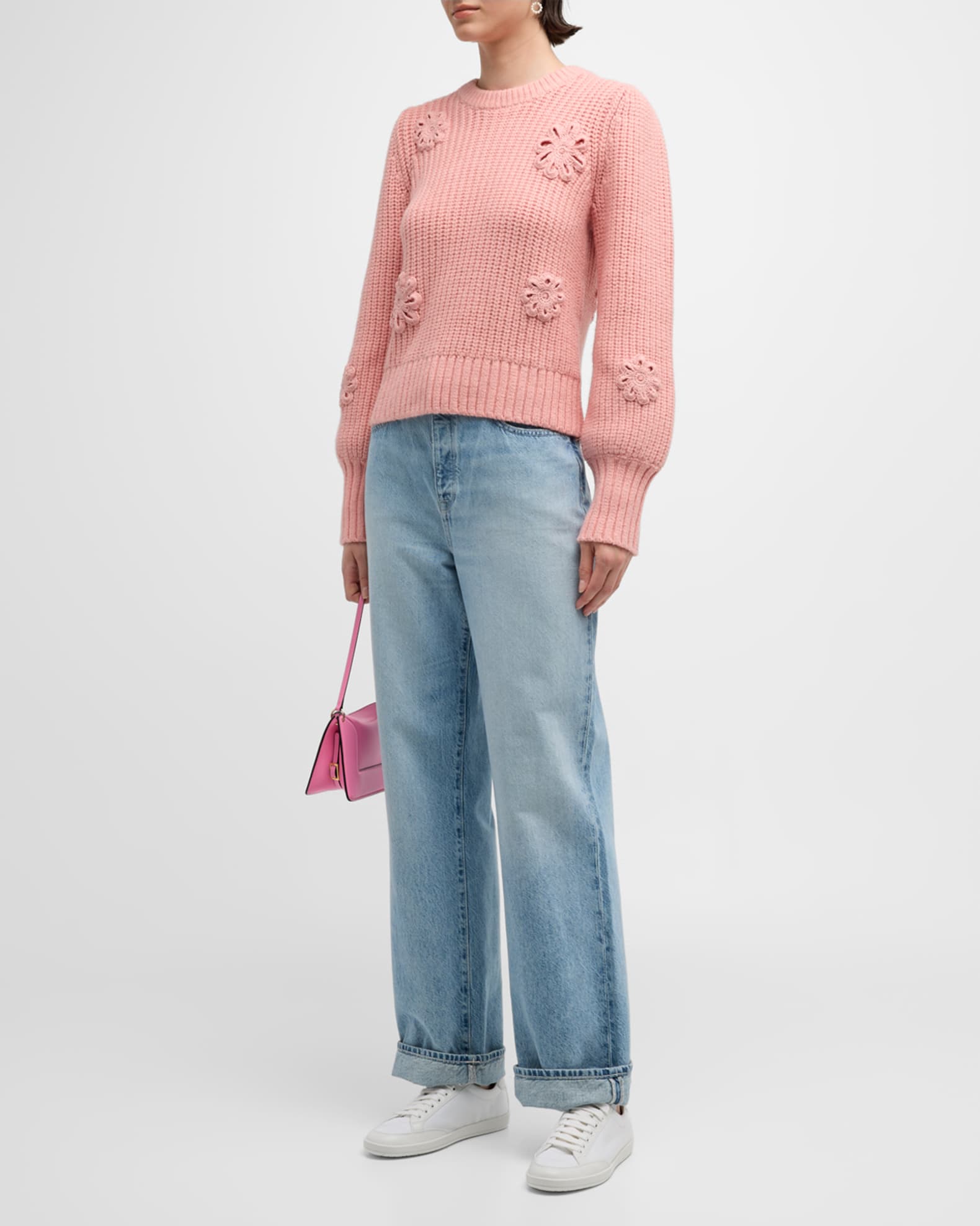 Rails Romy Floral Crewneck Sweater | Neiman Marcus