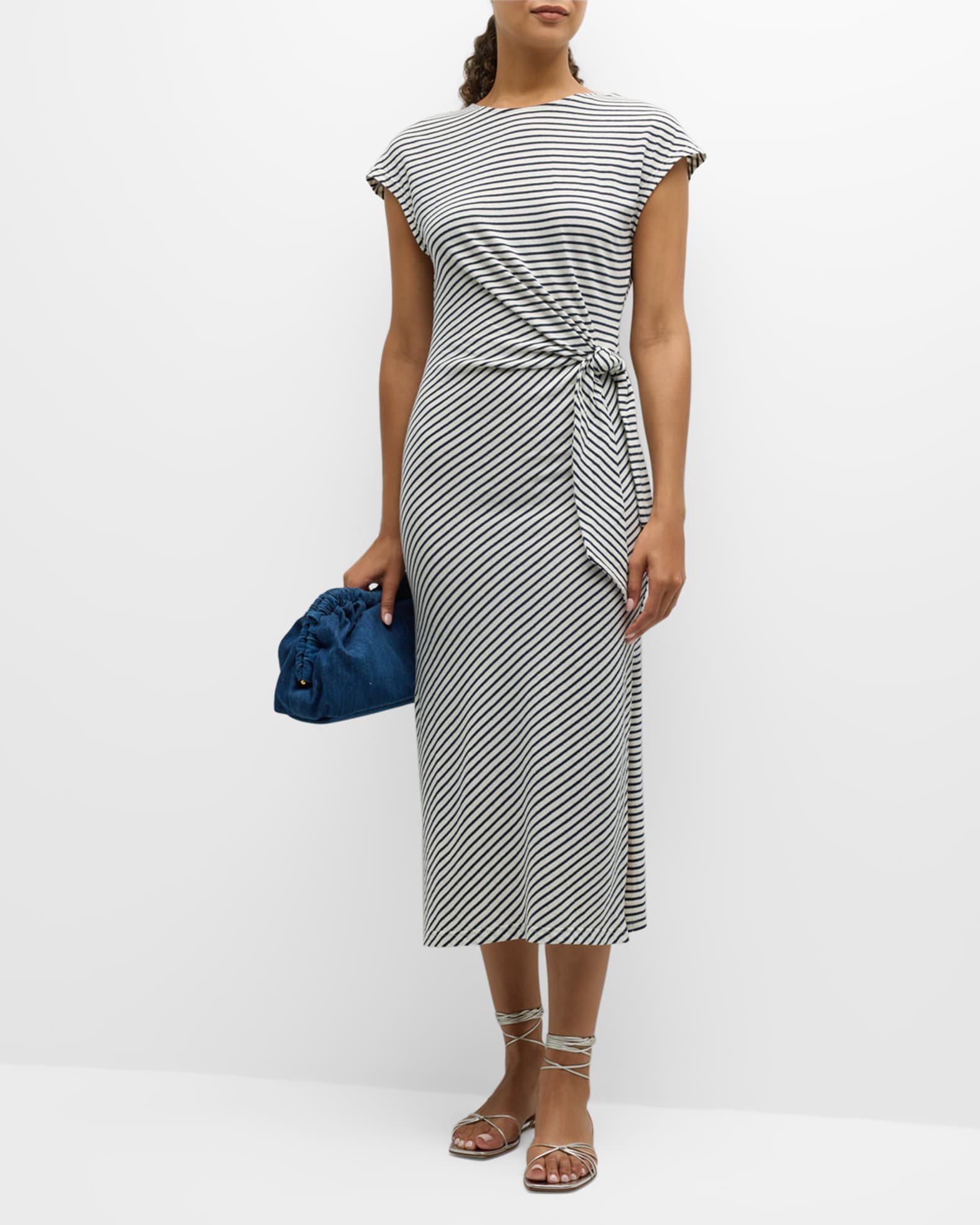 Selah Striped Midi Dress  1