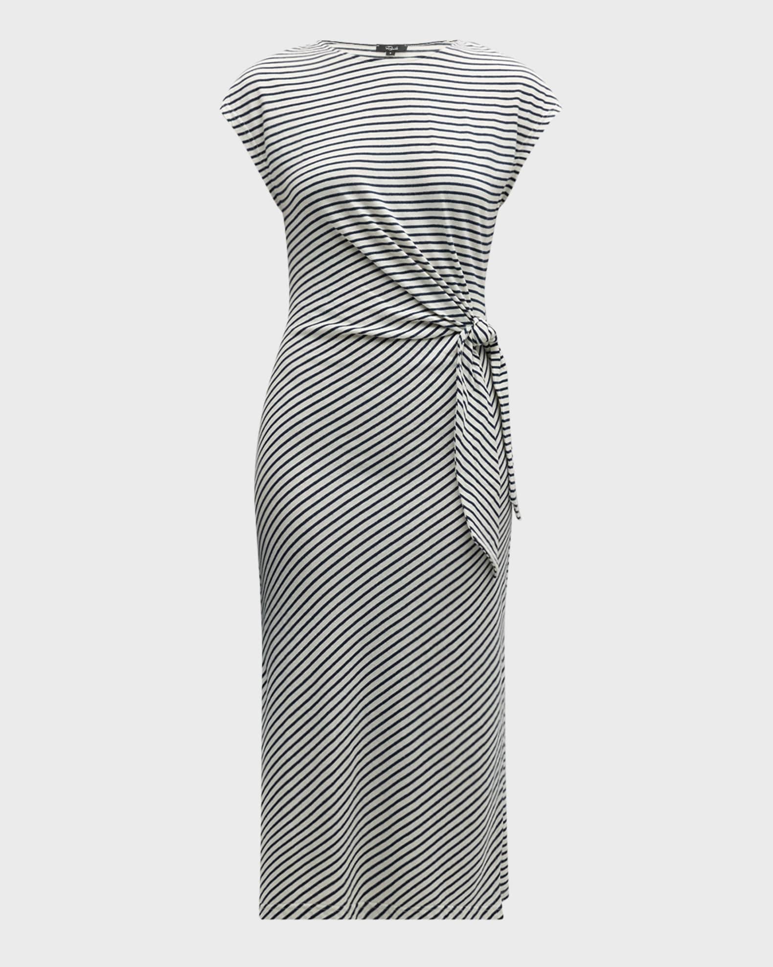 Selah Striped Midi Dress  0