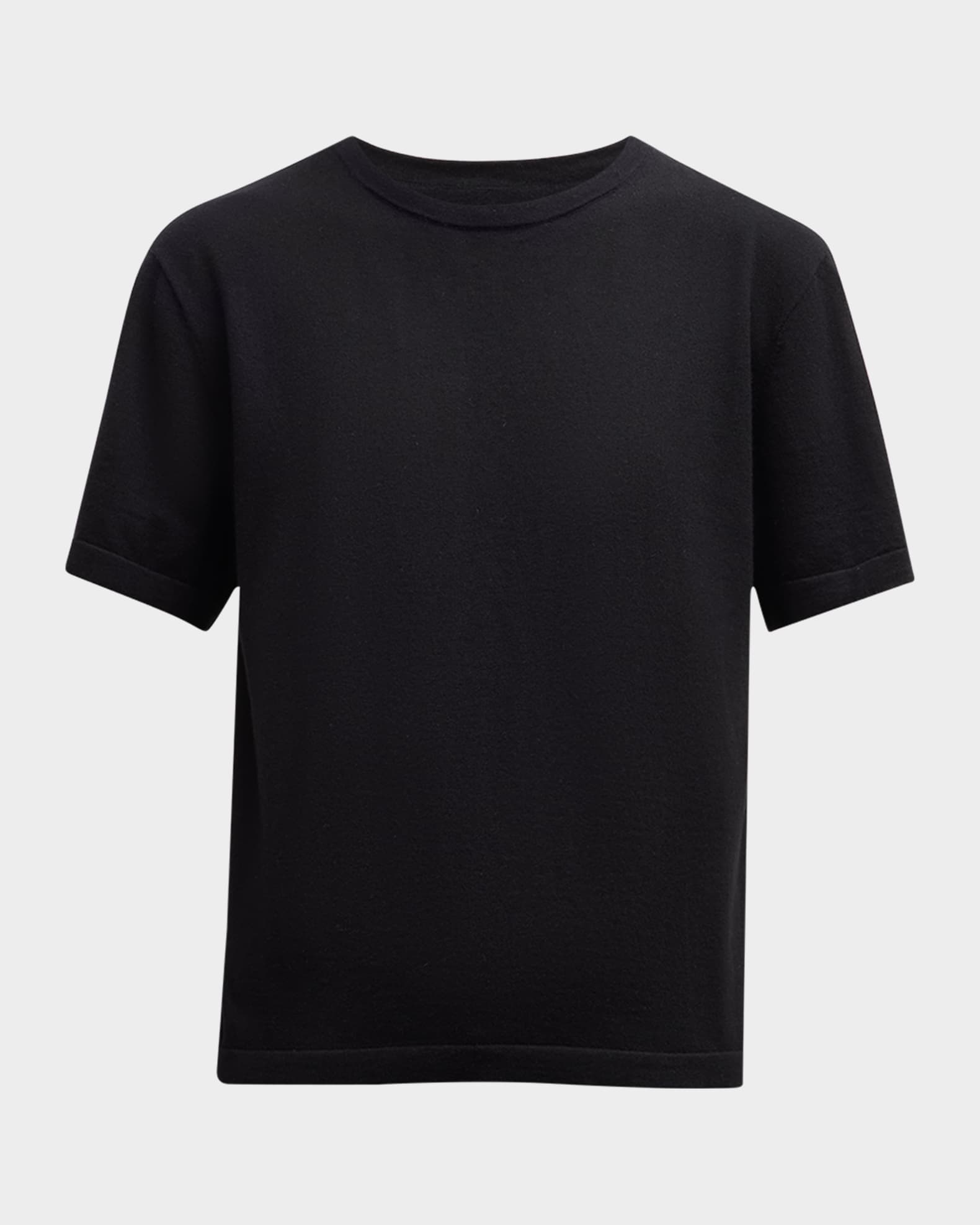 Cotton Cashmere Crewneck T-Shirt  0