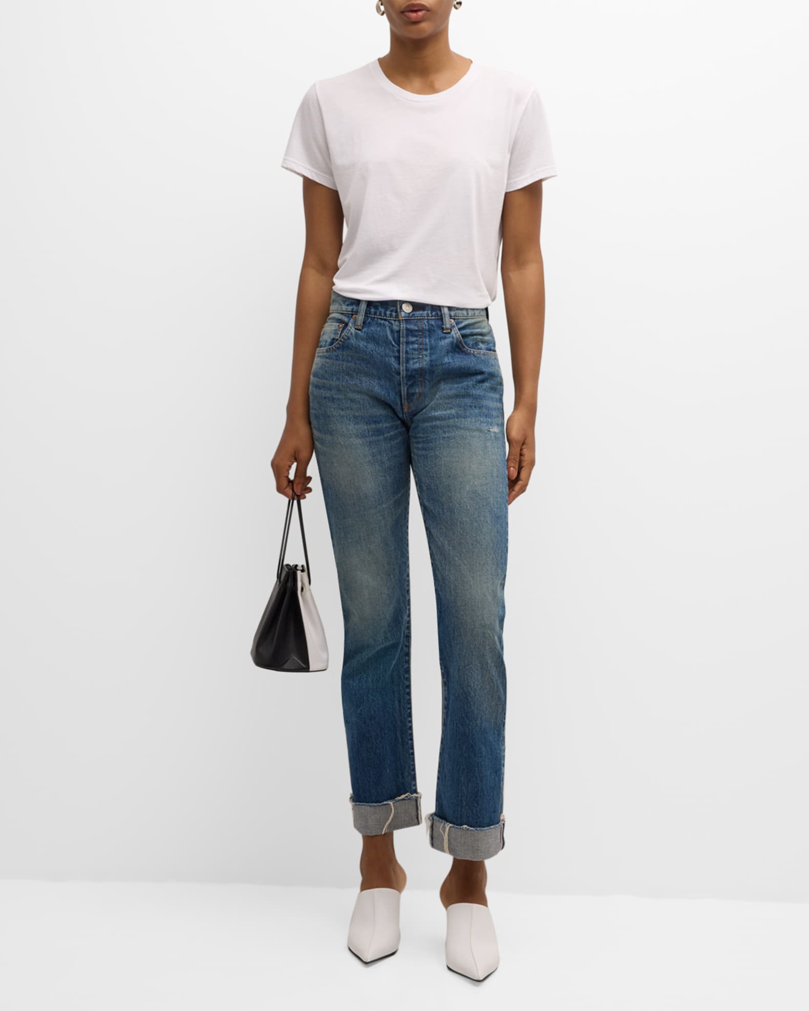 Rails Classic Luxe Cotton Jersey Crewneck T Shirt Neiman Marcus