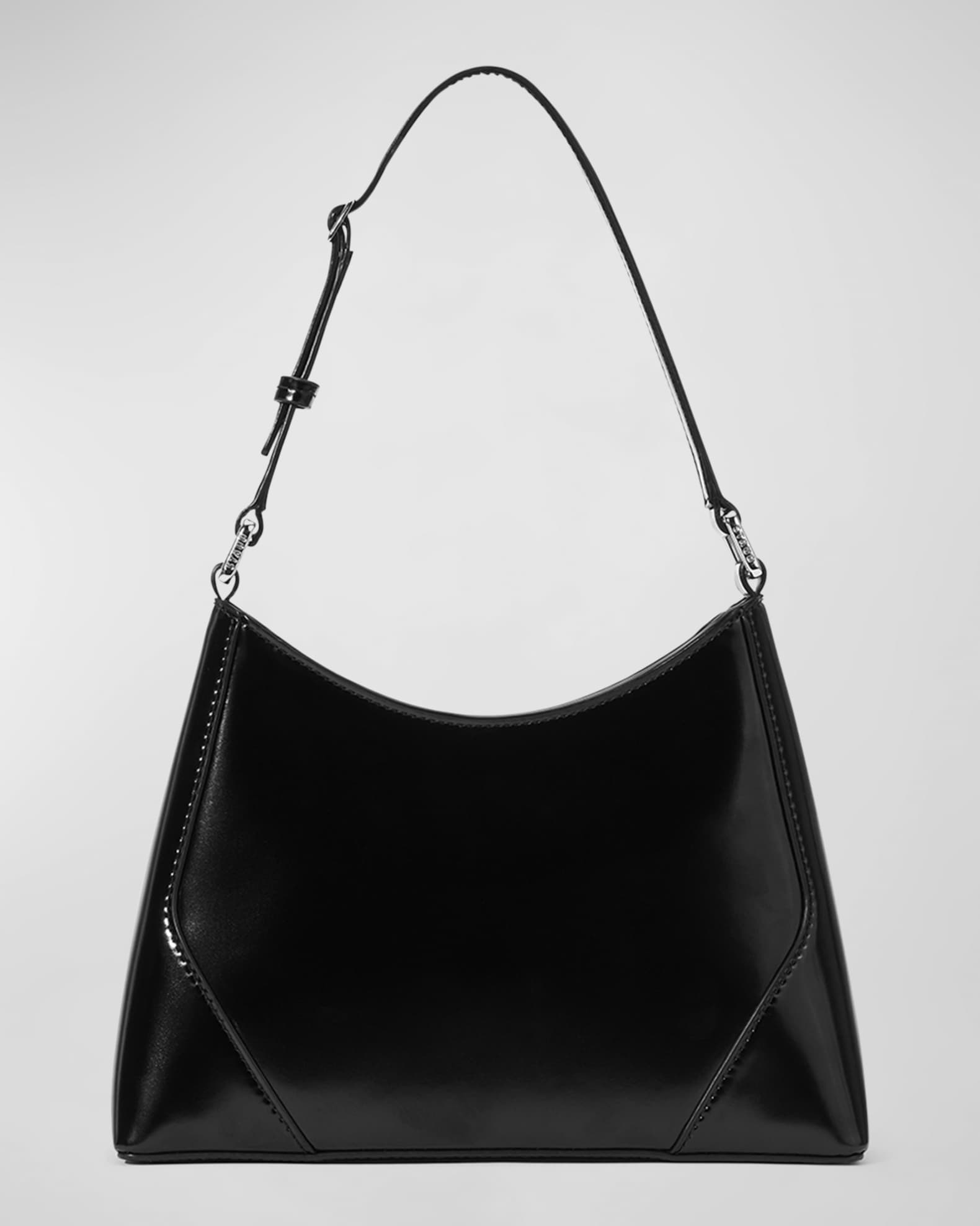 Linda Zip Leather Shoulder Bag 0