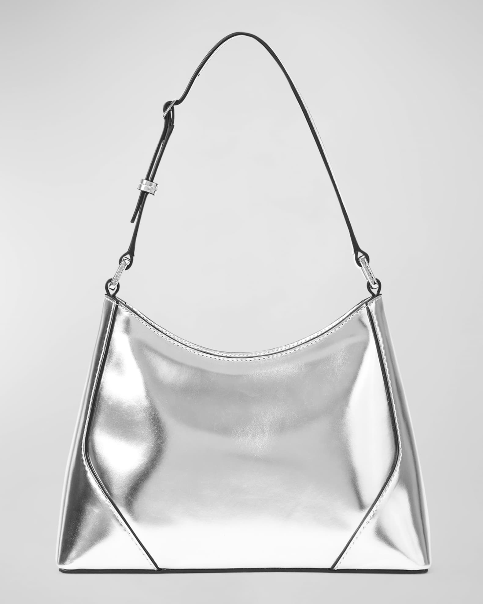 Linda Metallic Leather Shoulder Bag 0