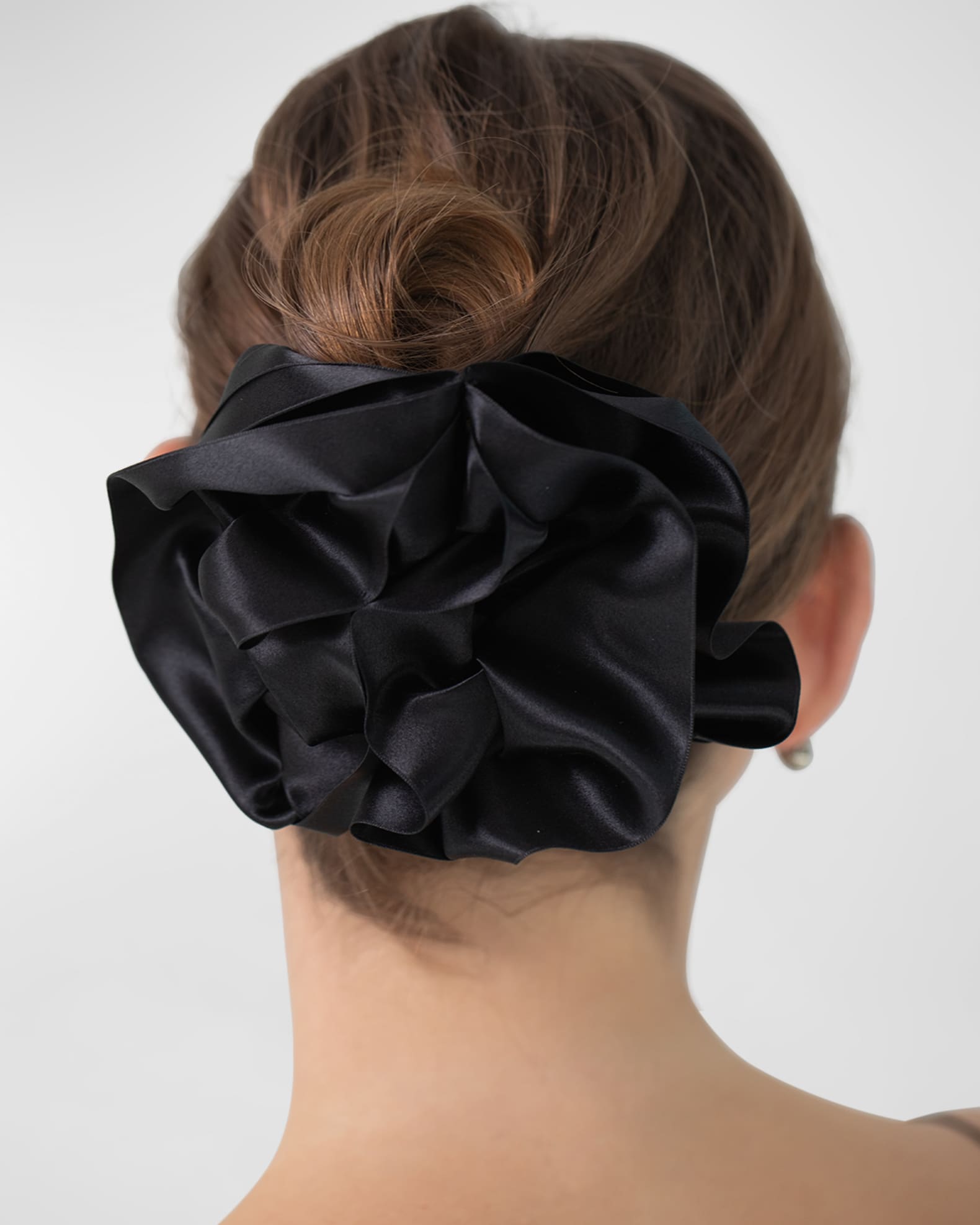 Satin Ruffle Jaw Clip  1