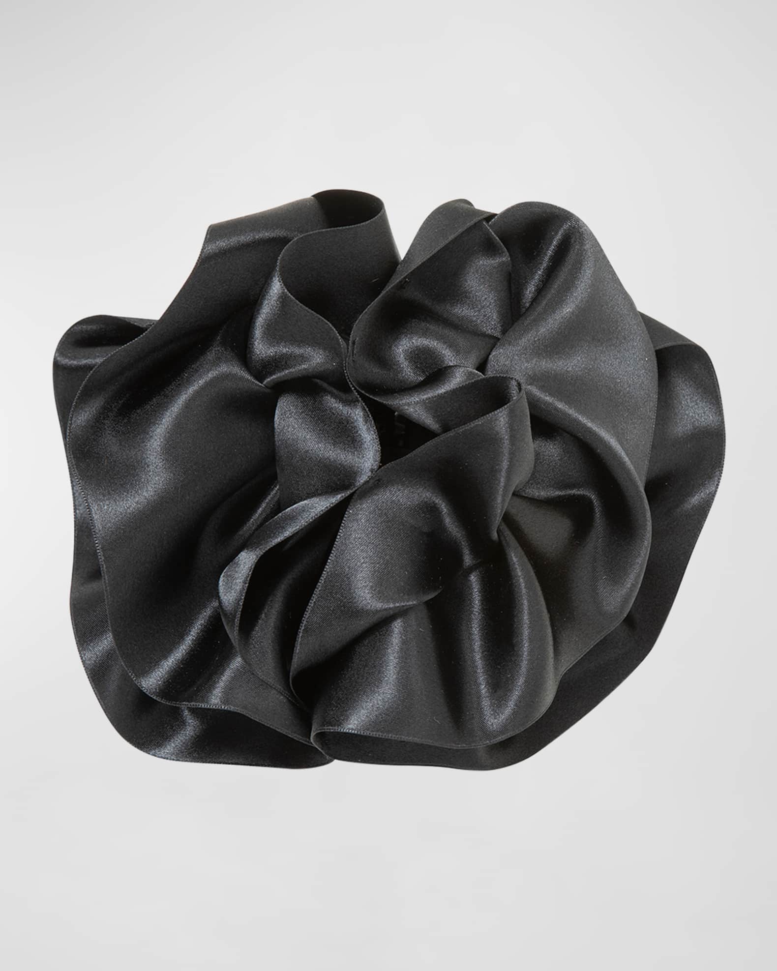 Satin Ruffle Jaw Clip  0