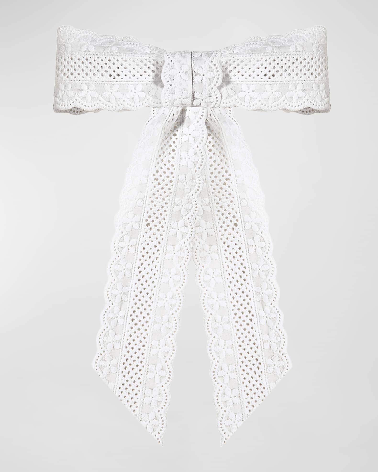 Jennifer Behr Eyelet Bow Barrette