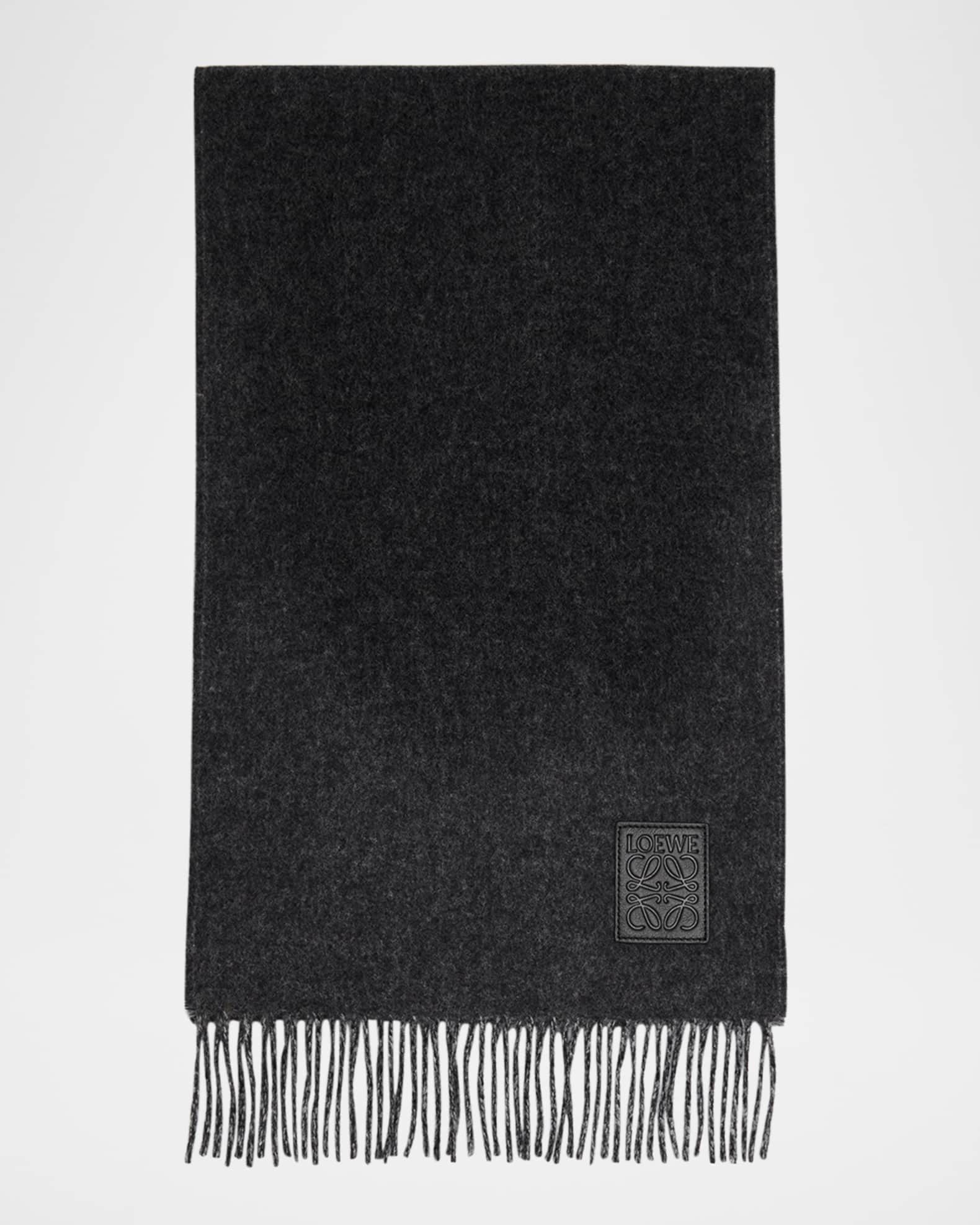 Fringed Wool & Cashmere Scarf  0