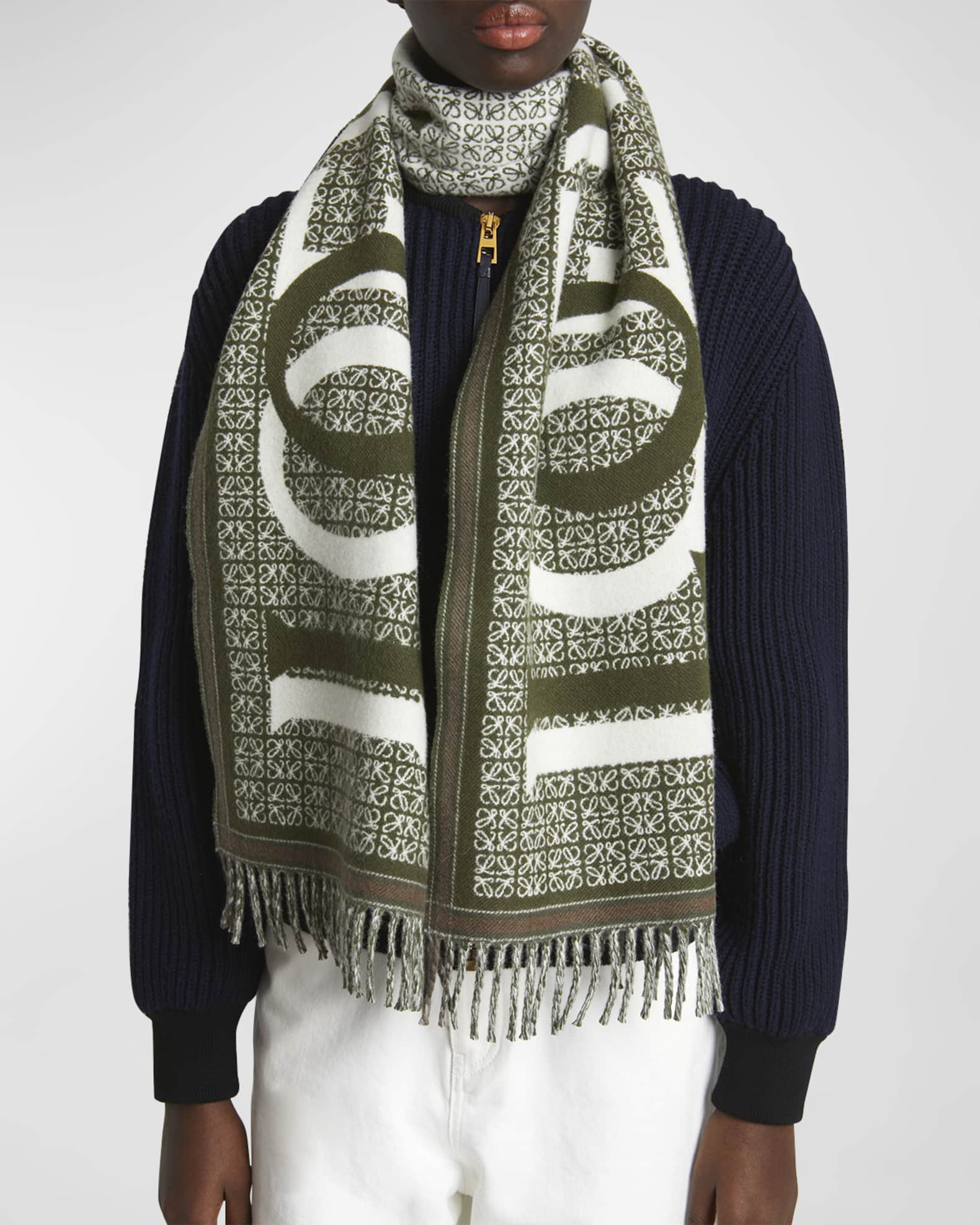 Love Anagram Wool & Cashmere Scarf  1