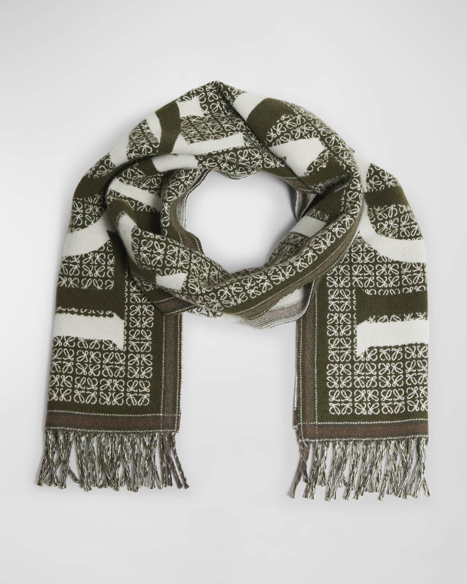 Love Anagram Wool & Cashmere Scarf