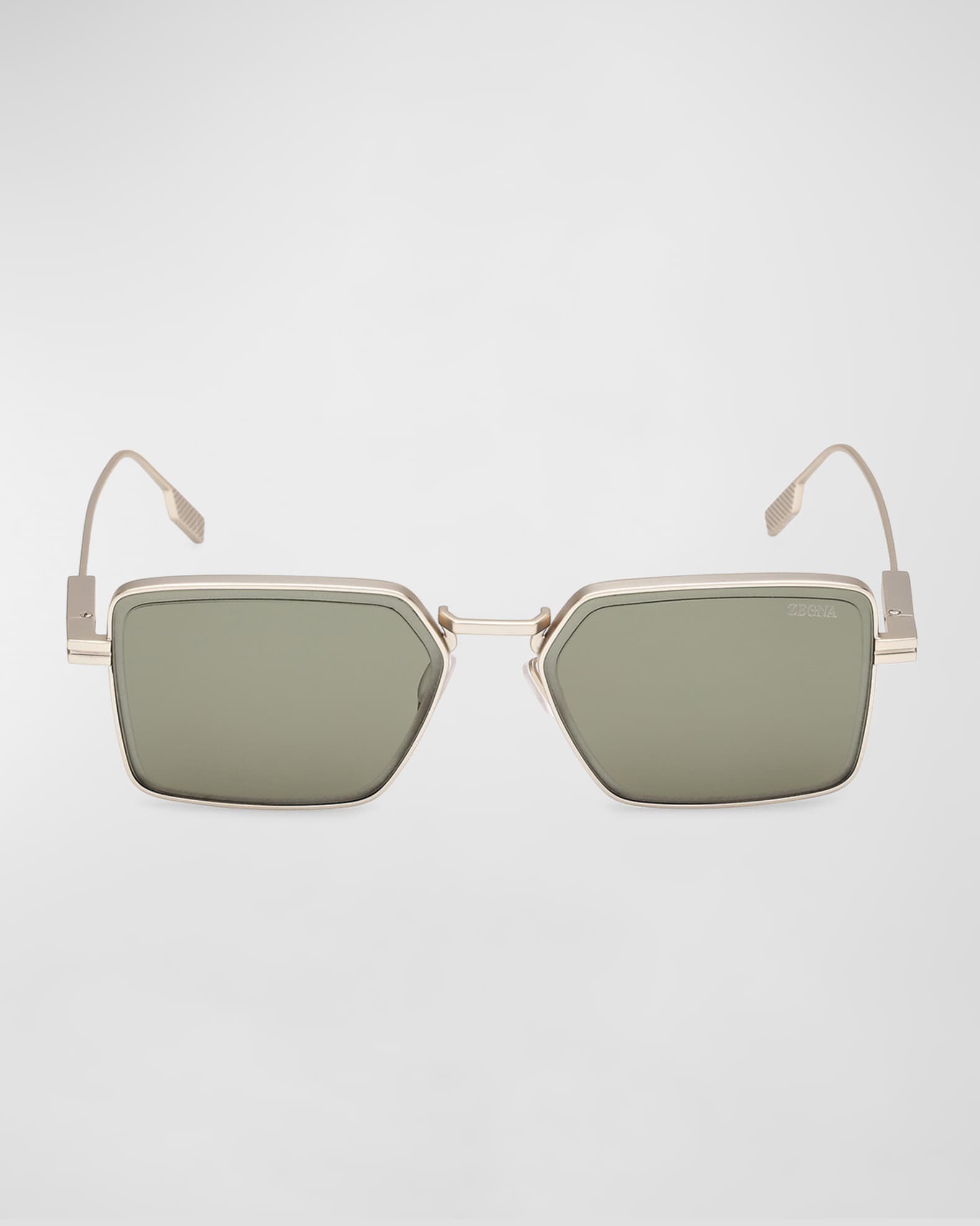 Men's EZ0243M Metal Rectangle Sunglasses