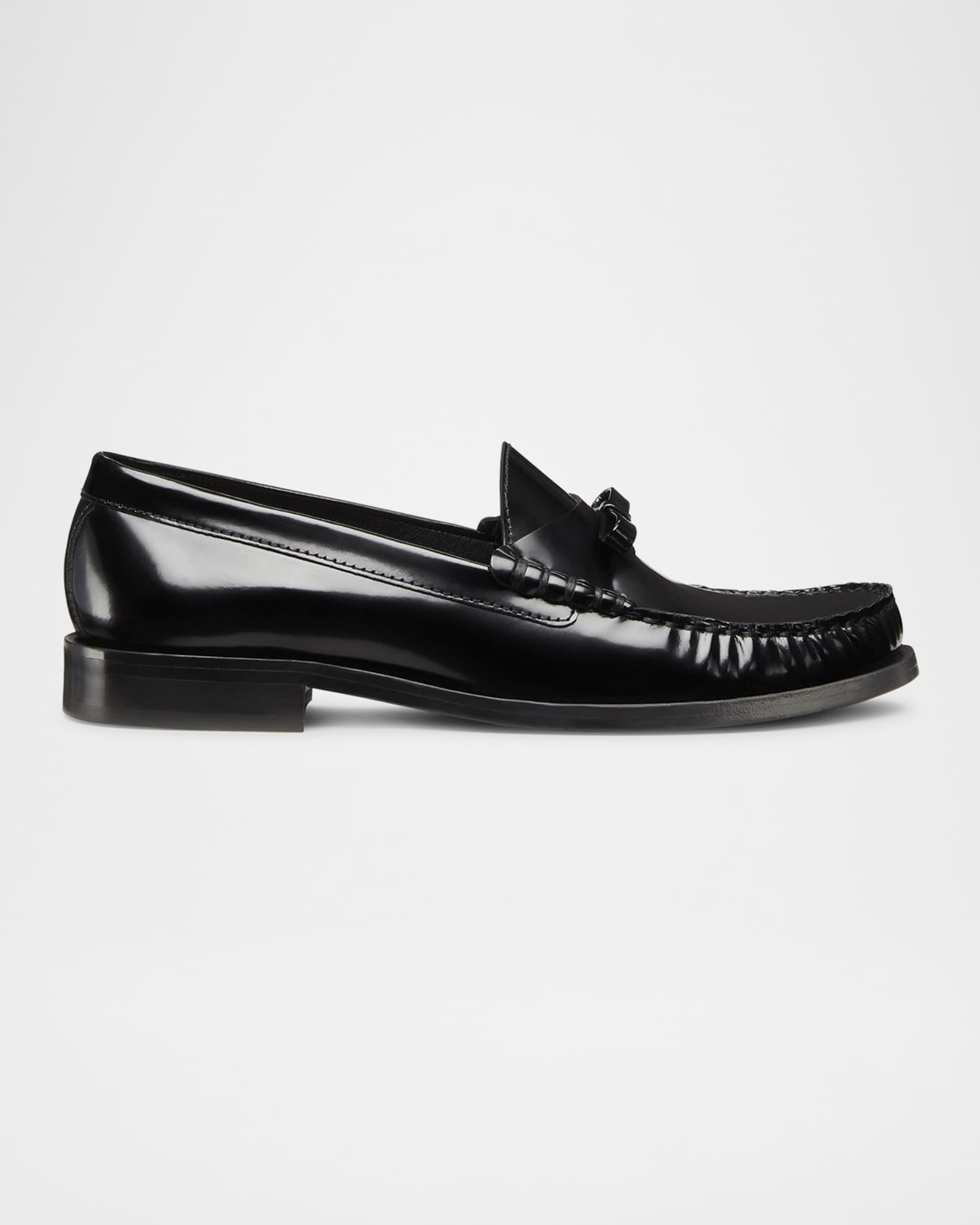 Lottie Leather Bow Loafers 0