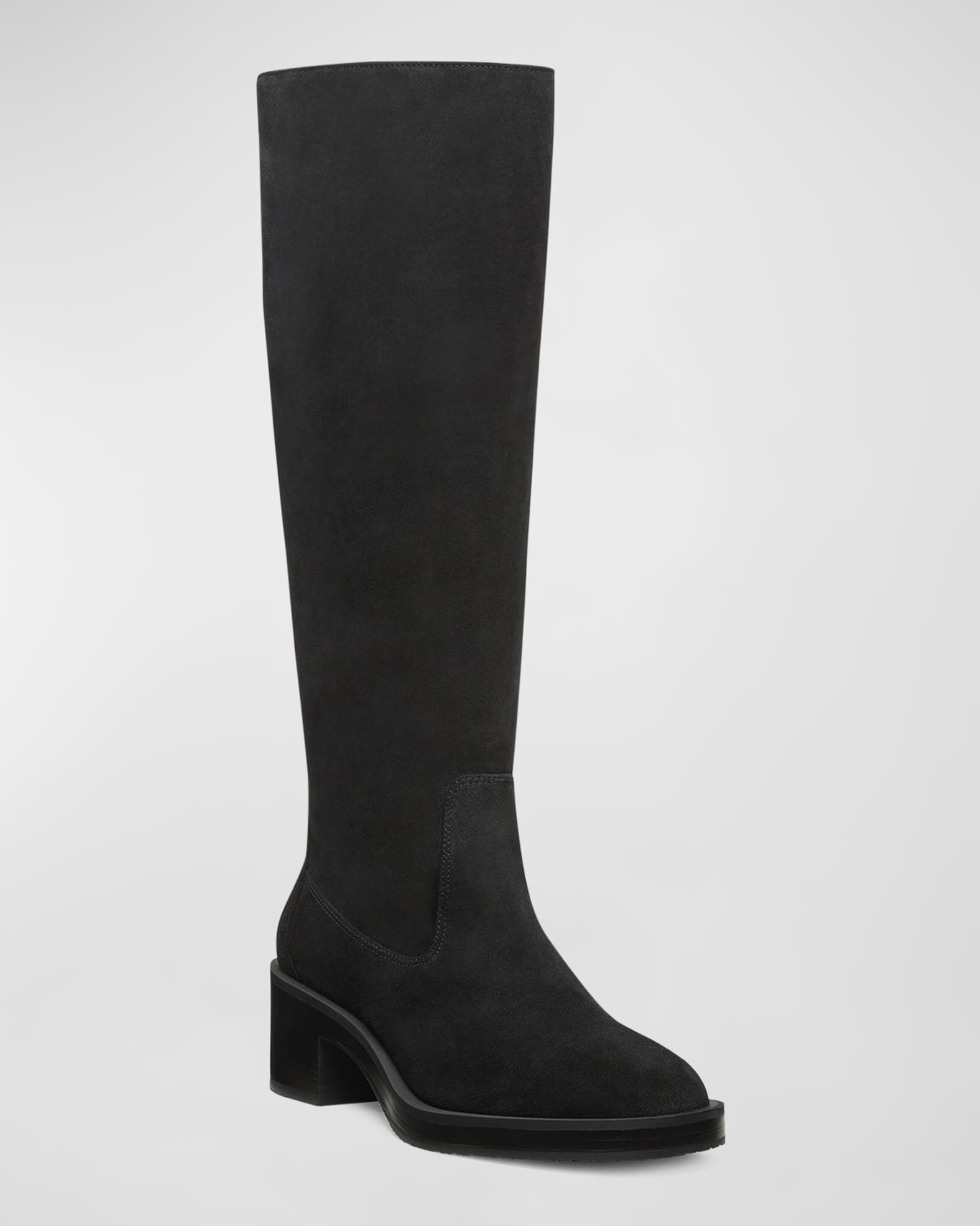 Stuart weitzman black suede knee high boots sales