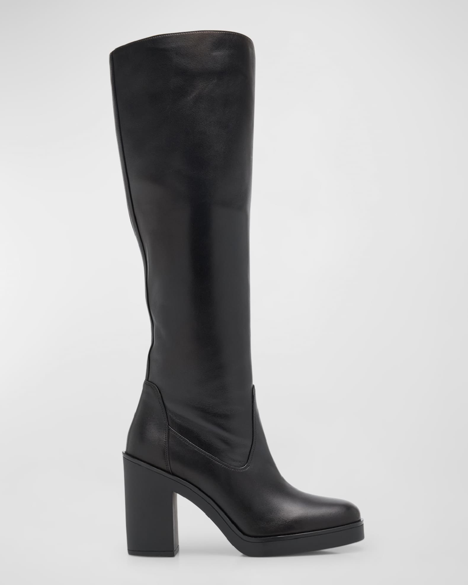Bethenny Leather Knee Boots 0