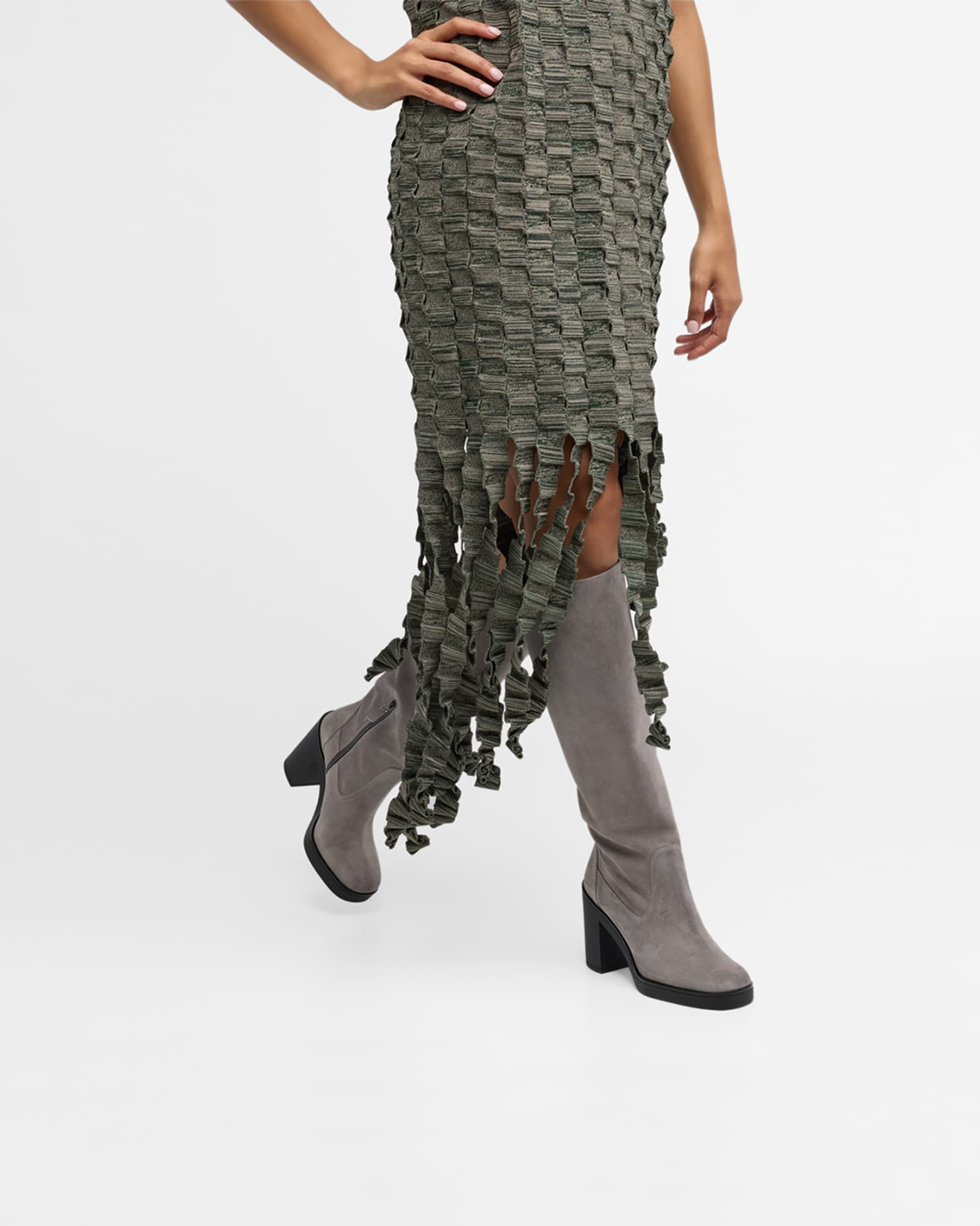 Bethenny Suede Knee Boots 1