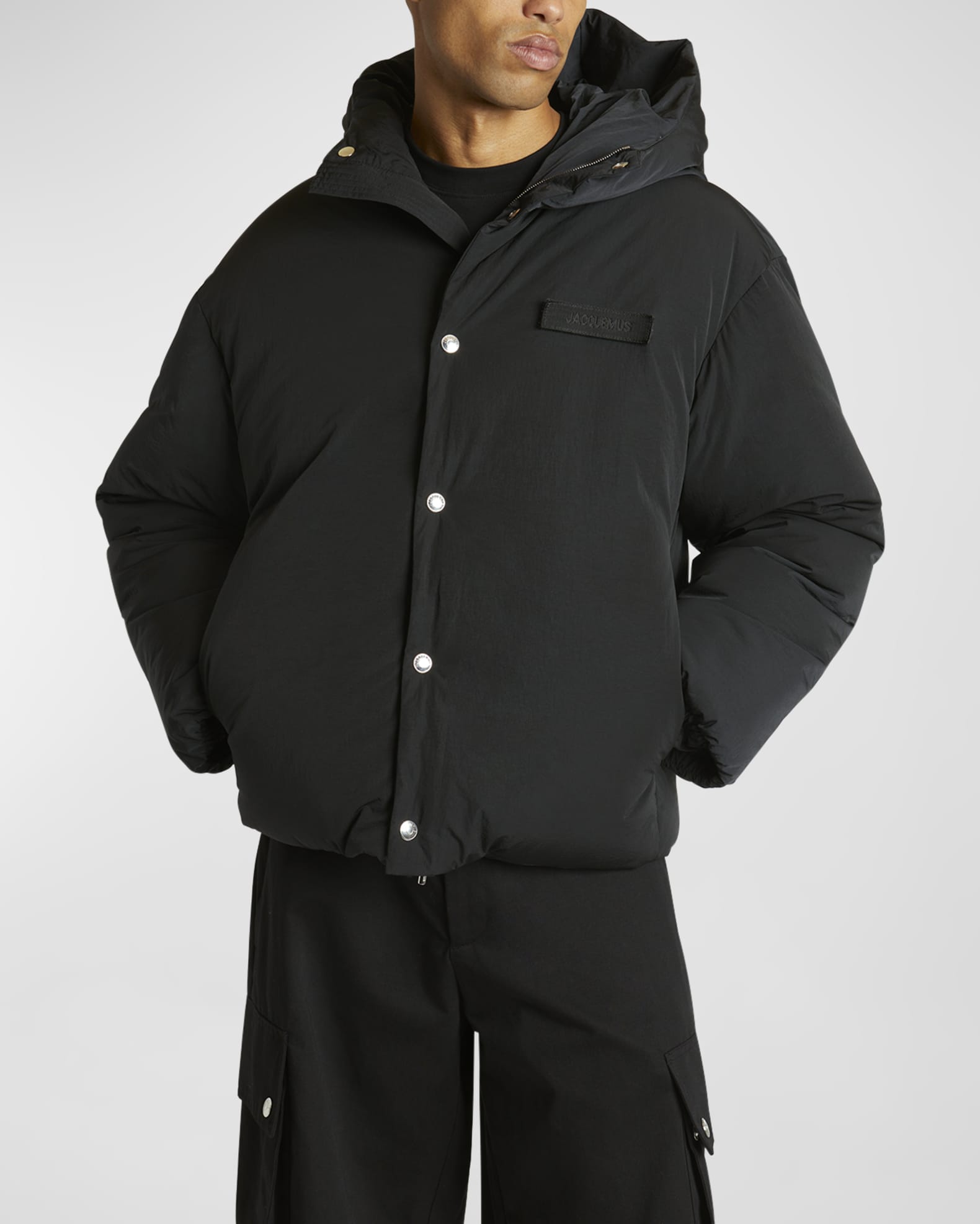 Jacquemus Men's La Doudoune Hooded Puffer Jacket | Neiman Marcus