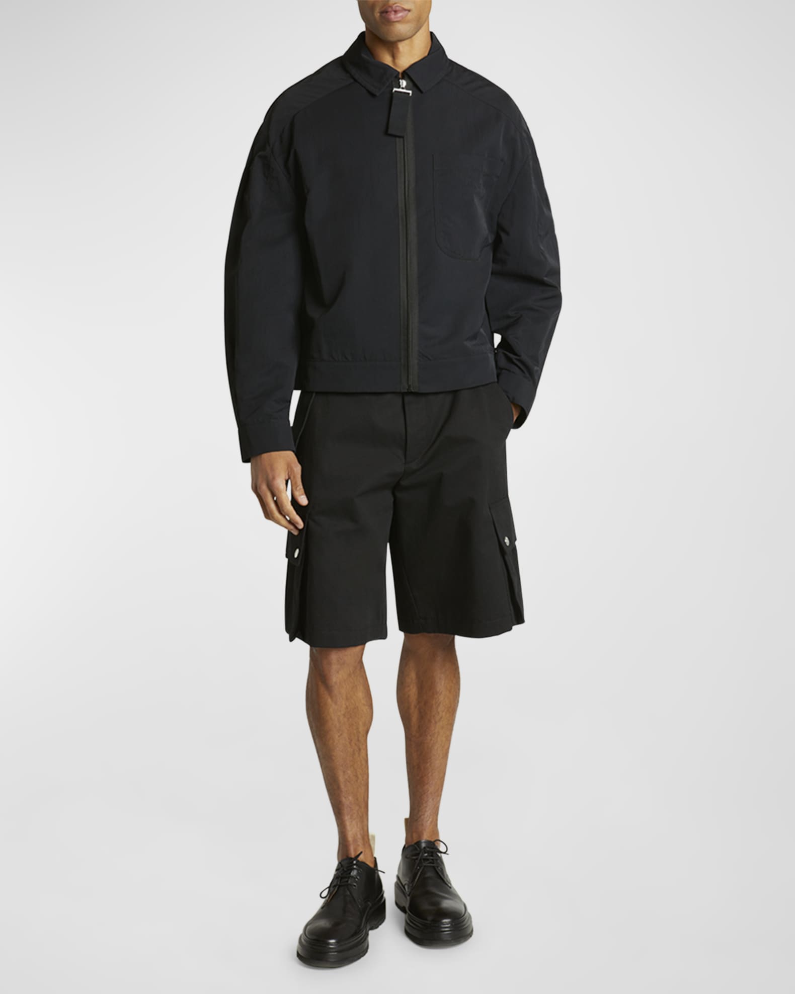 Jacquemus Men's Linu Nylon Jacket | Neiman Marcus