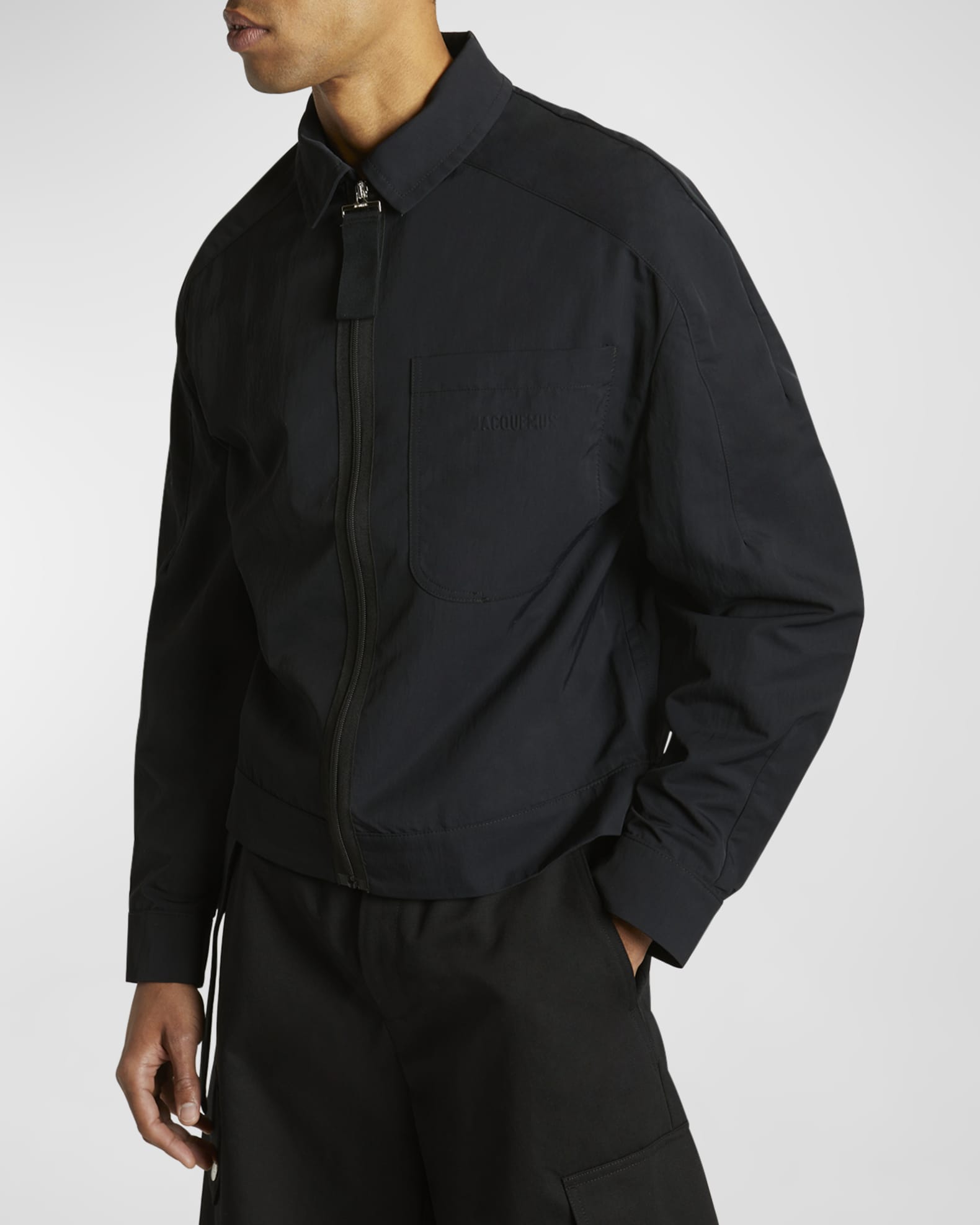 Jacquemus Men's Linu Nylon Jacket | Neiman Marcus