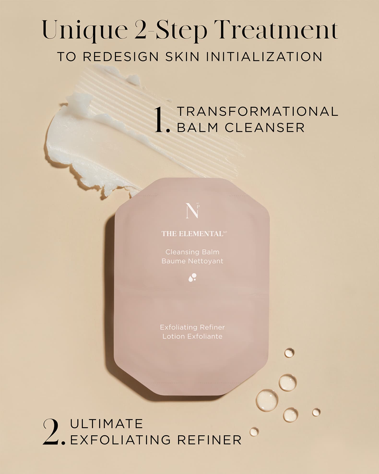 Cleansing Balm & Exfoliating Refiner Refill, 30 Doses 1
