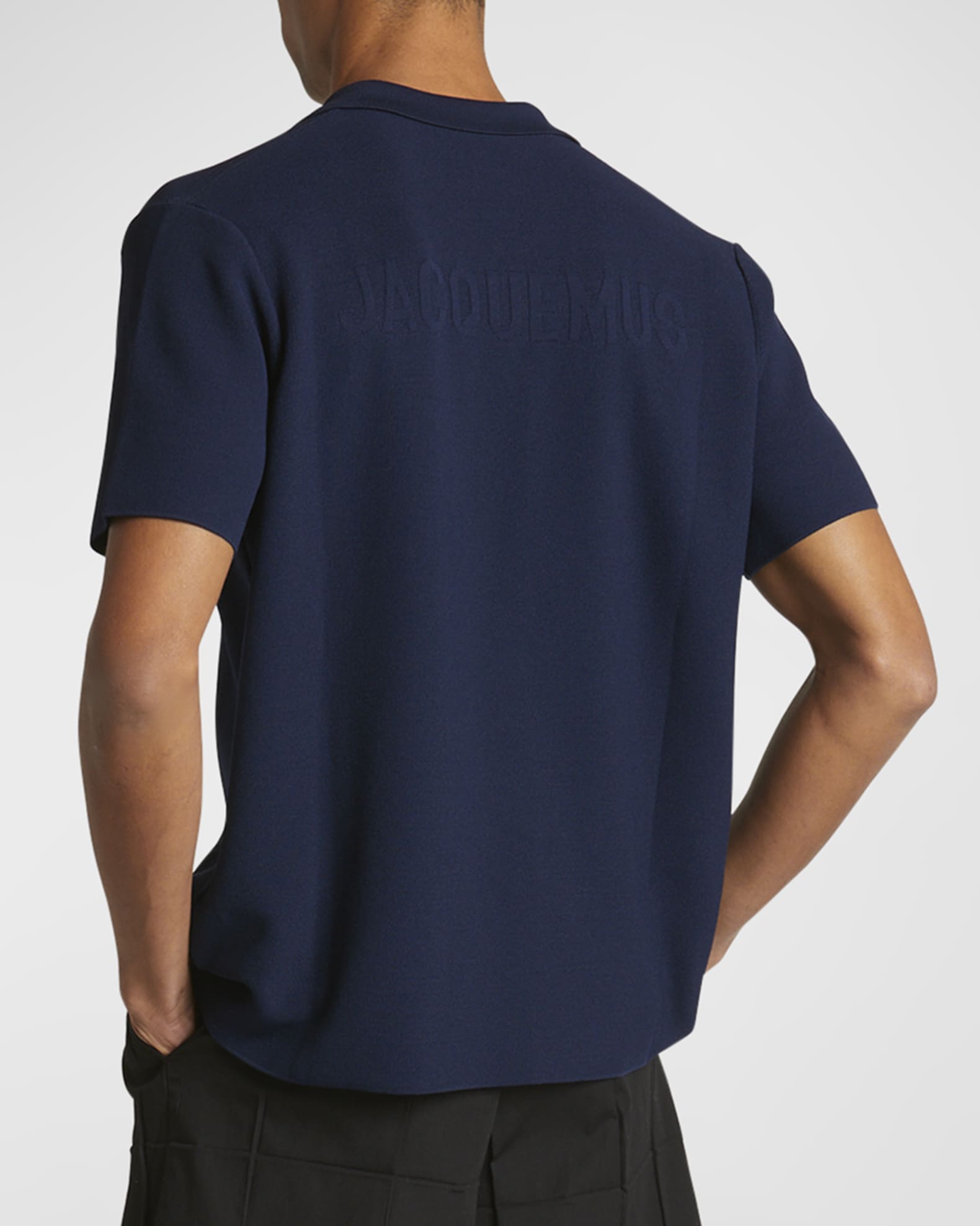 Gajess Kanon logo Polo Knit ネイビー 38 Kanon Logo Polo Knit | Gajess