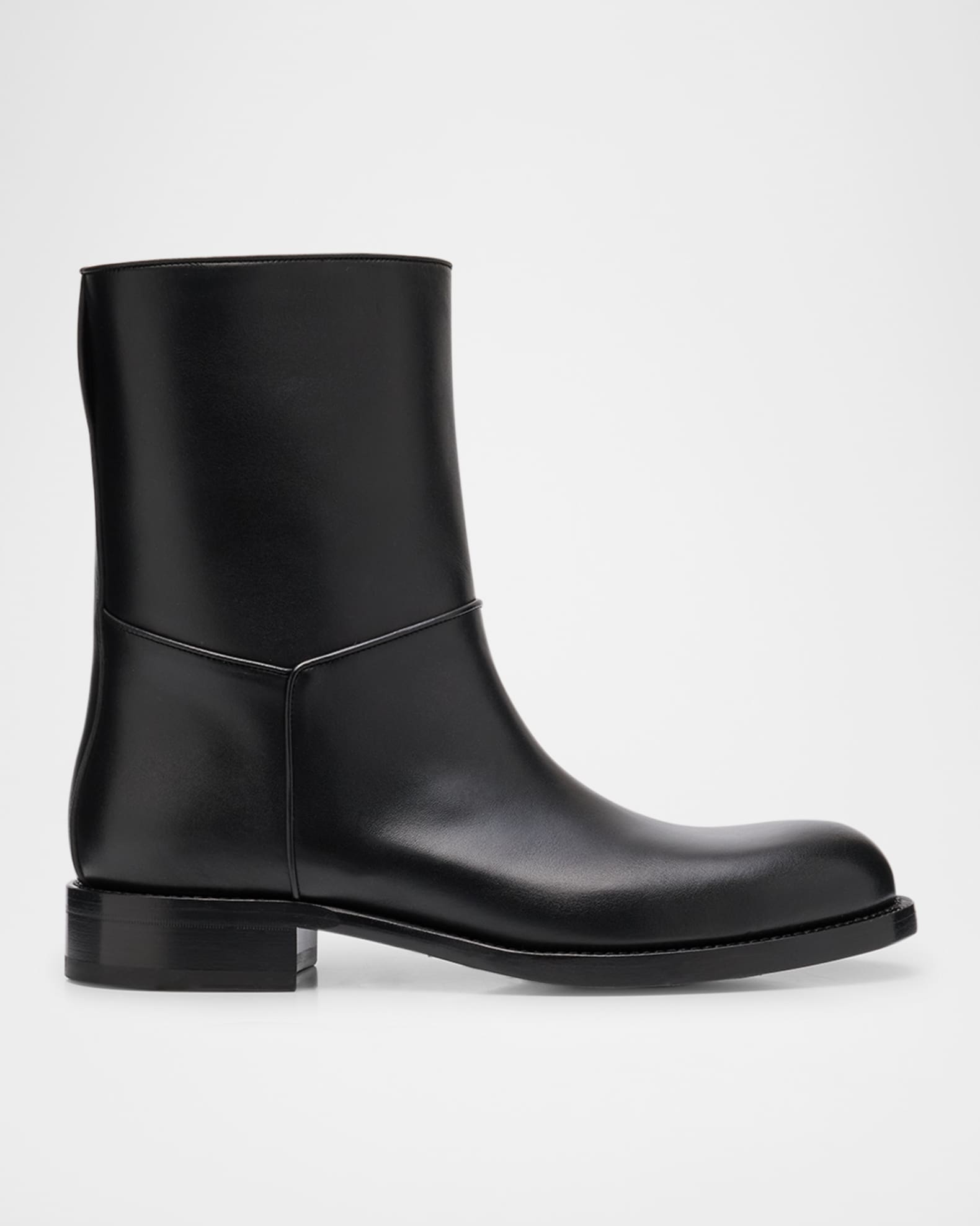 THE ROW Nobilis Leather Ankle Booties Neiman Marcus