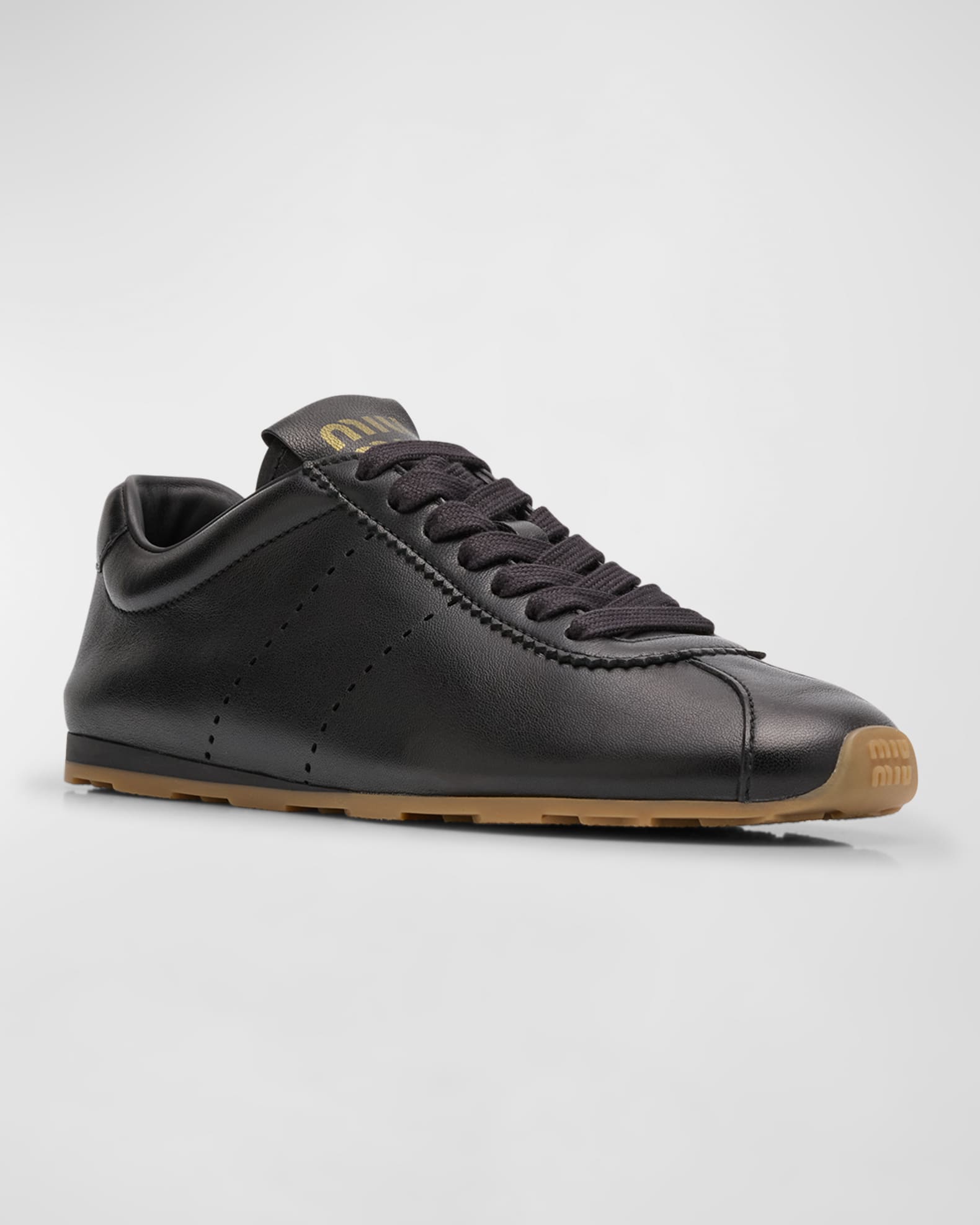 の 人気アイテムランキング Miu Miu Leather Marcus Neiman | Sneakers Runner Retro 靴