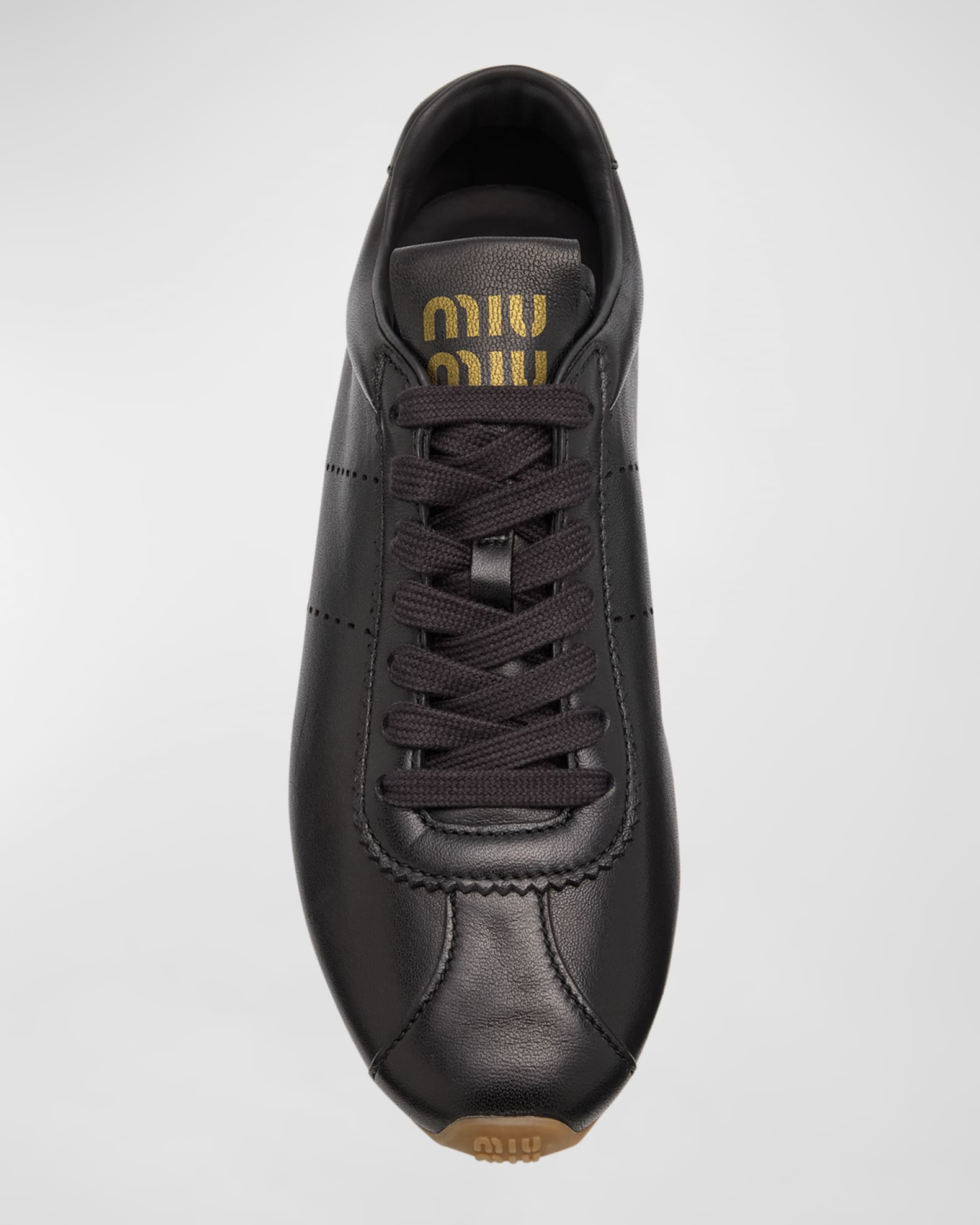 Miu Miu Leather Retro Runner Sneakers | Neiman Marcus