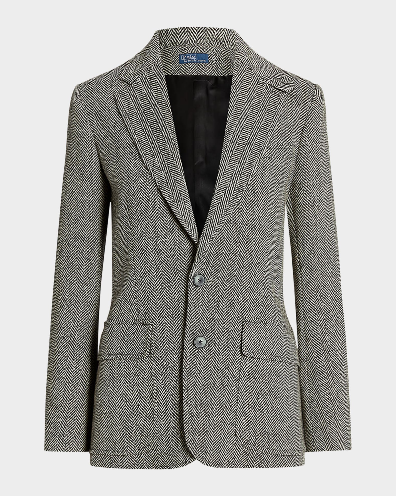 Herringbone Linen-Blend Blazer 0