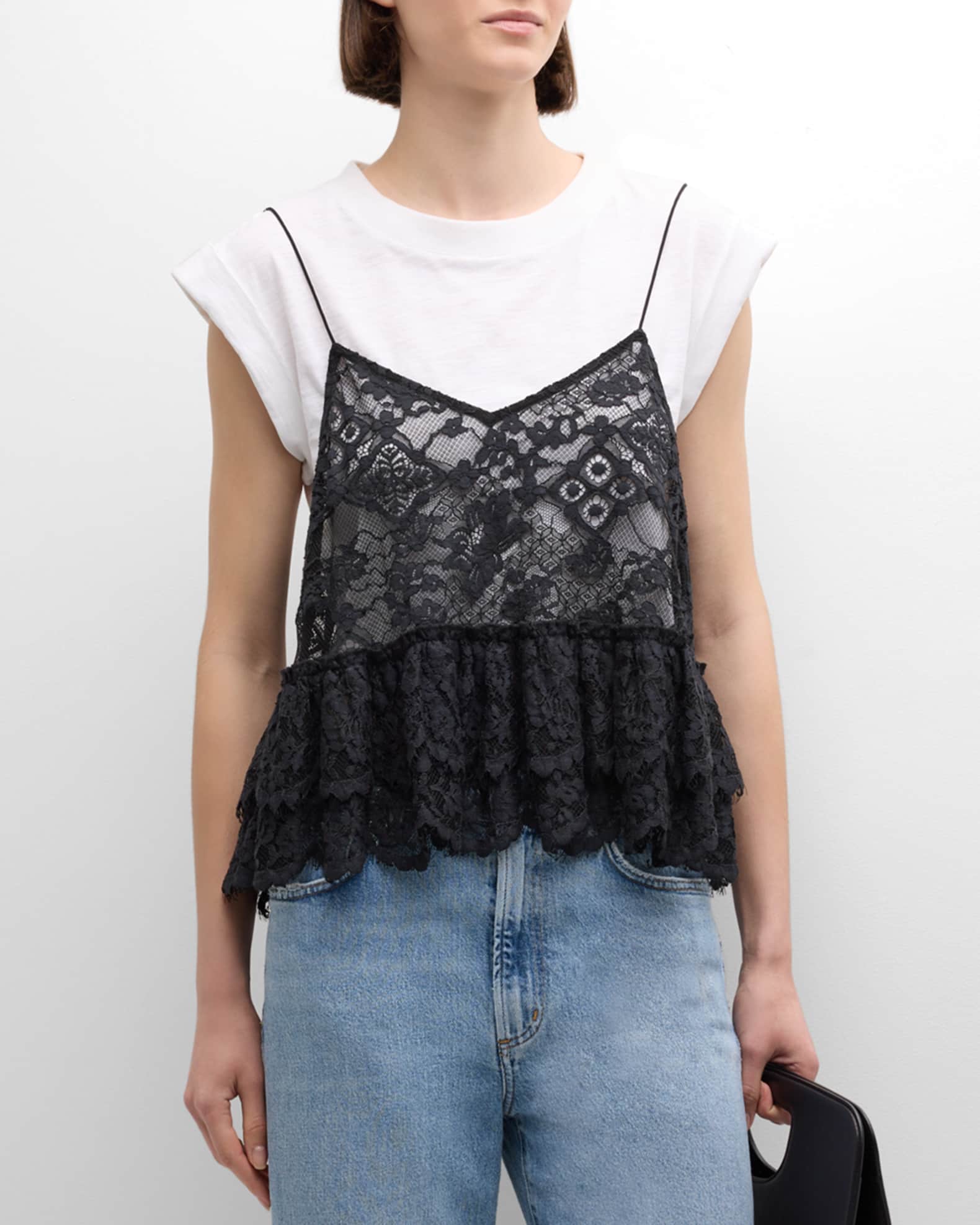 Cinq a Sept Short Laced Kandice Top main image 1