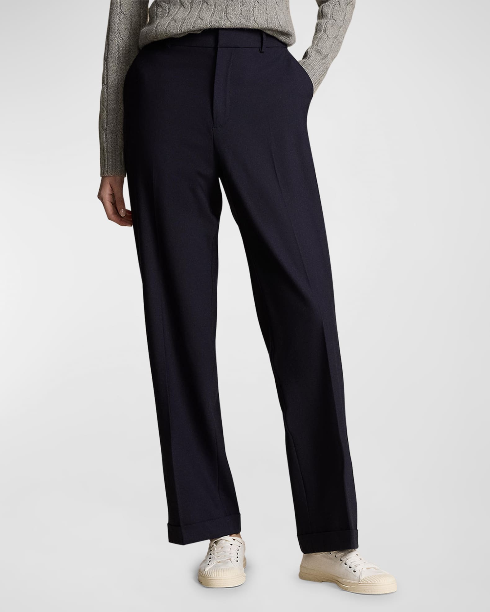 High-Rise Relaxed Straight Pants 1