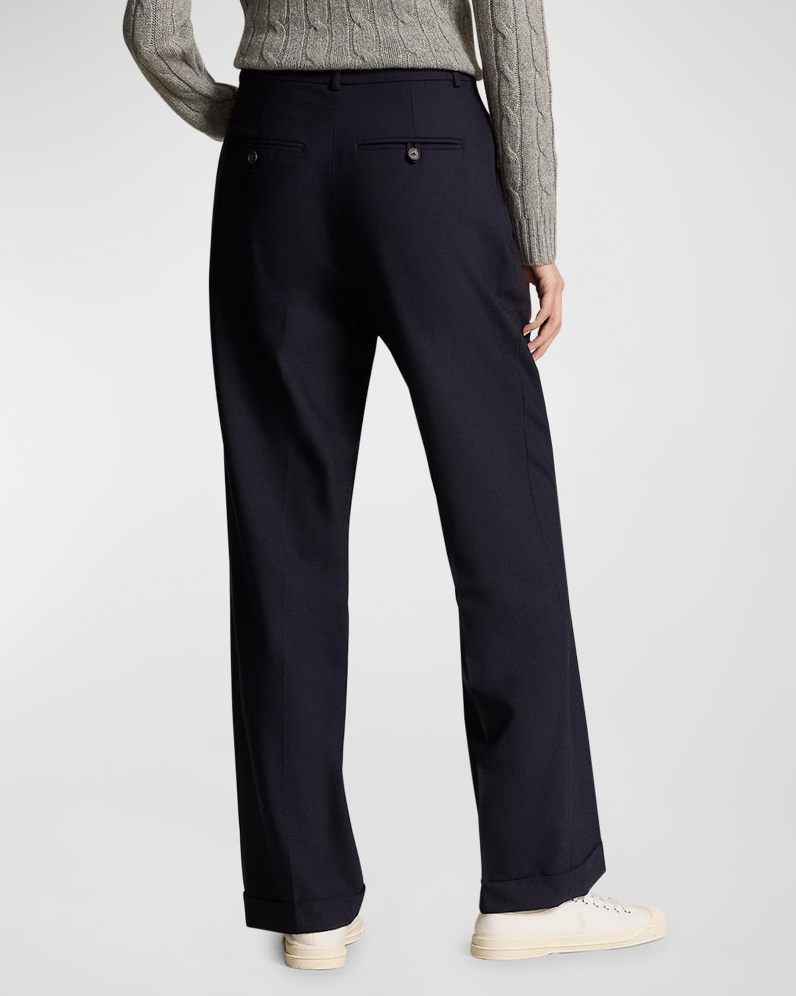 louren┊highwaist straight pants LESET Lauren Straight Leg Pant in Black in Jersey